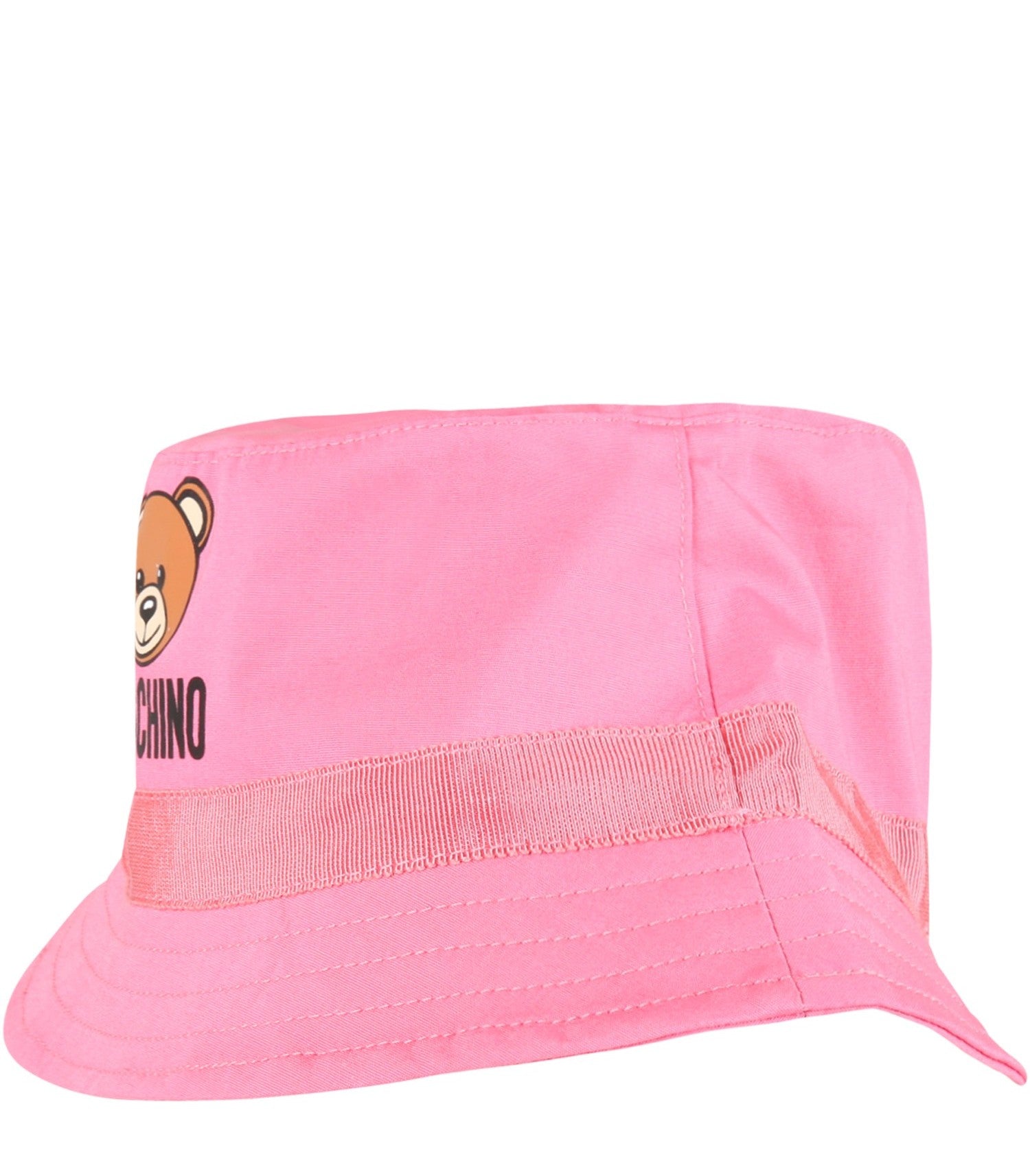 Girls Pink Logo Cotton Hat