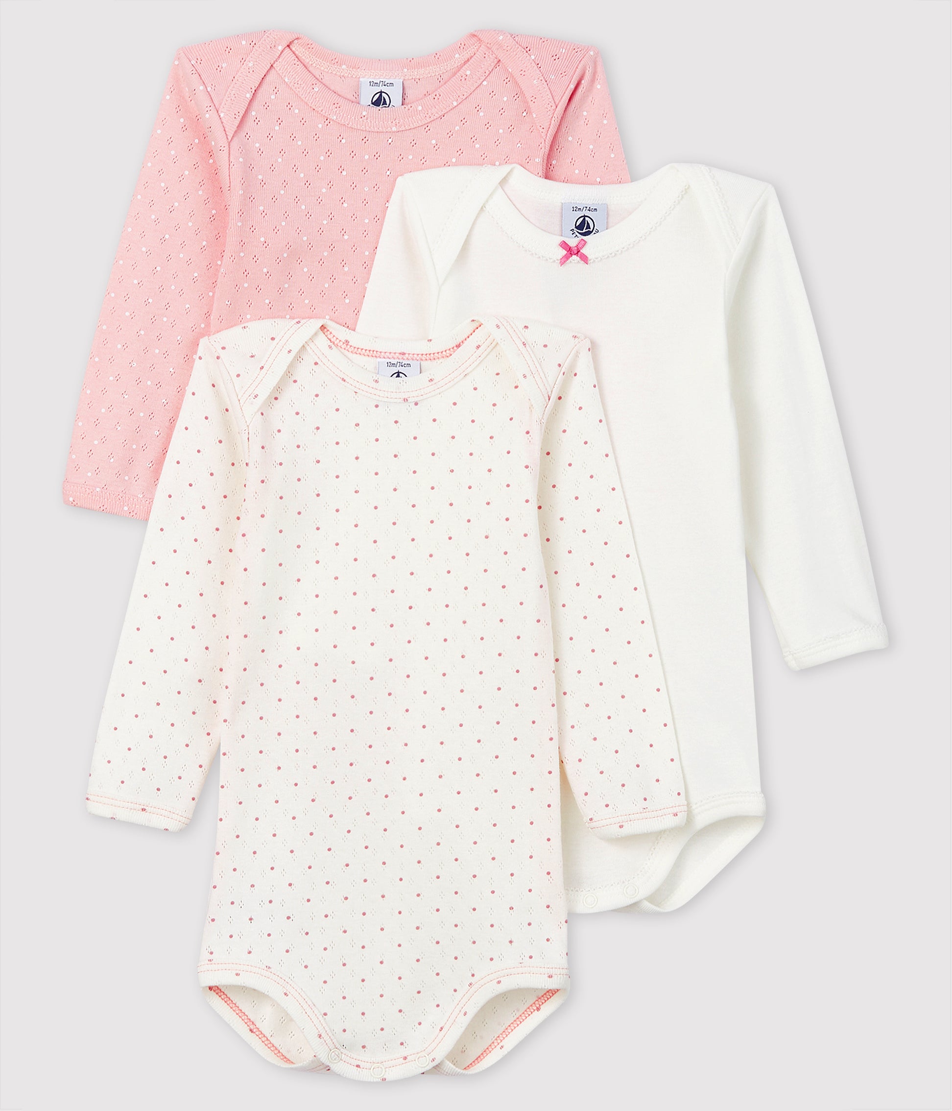 Baby Girls Multicolor Cotton Babysuit Sets