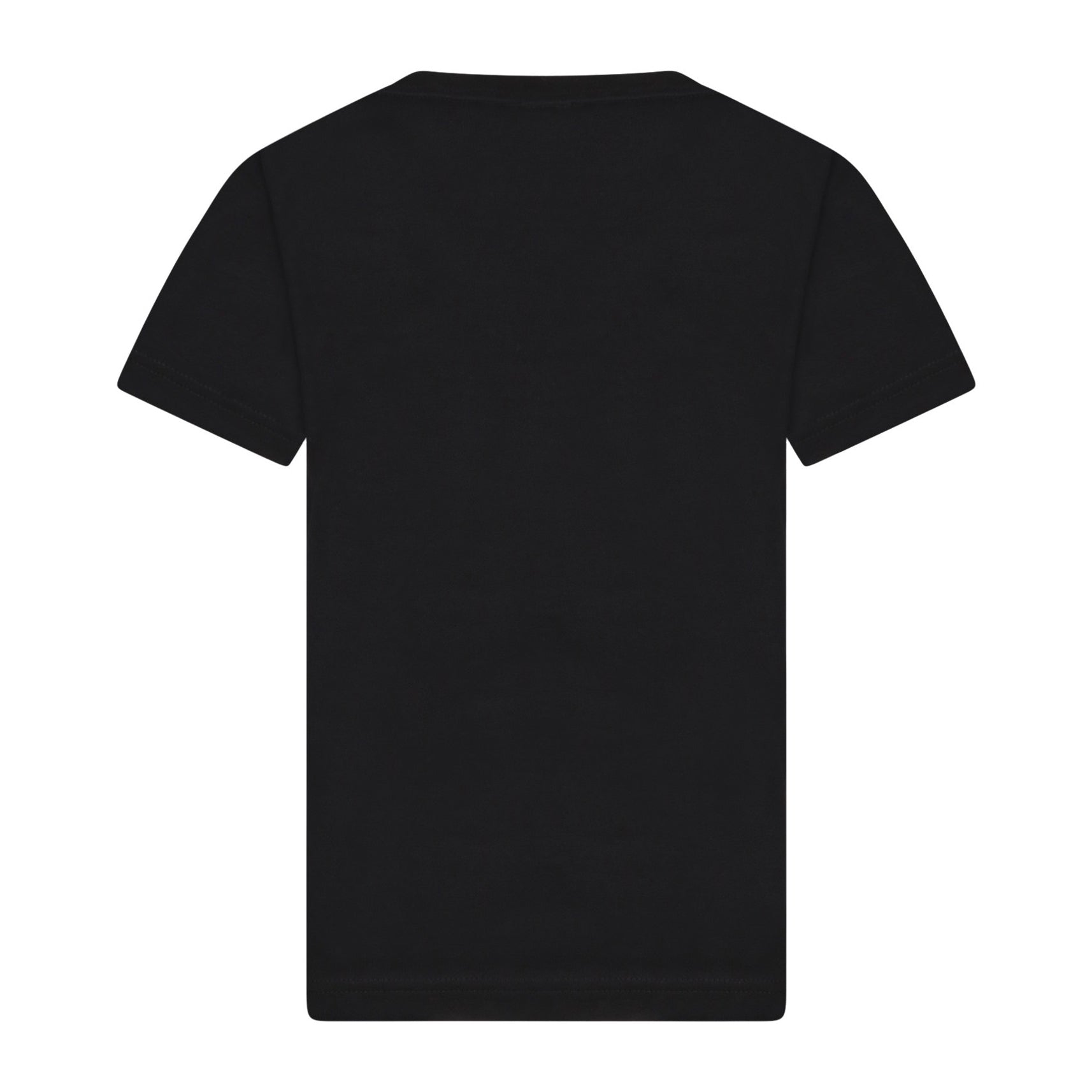 Girls Black Logo Cotton T-Shirt