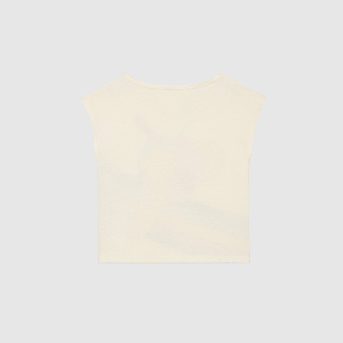 Girls Ivory Printing Cotton T-Shirt