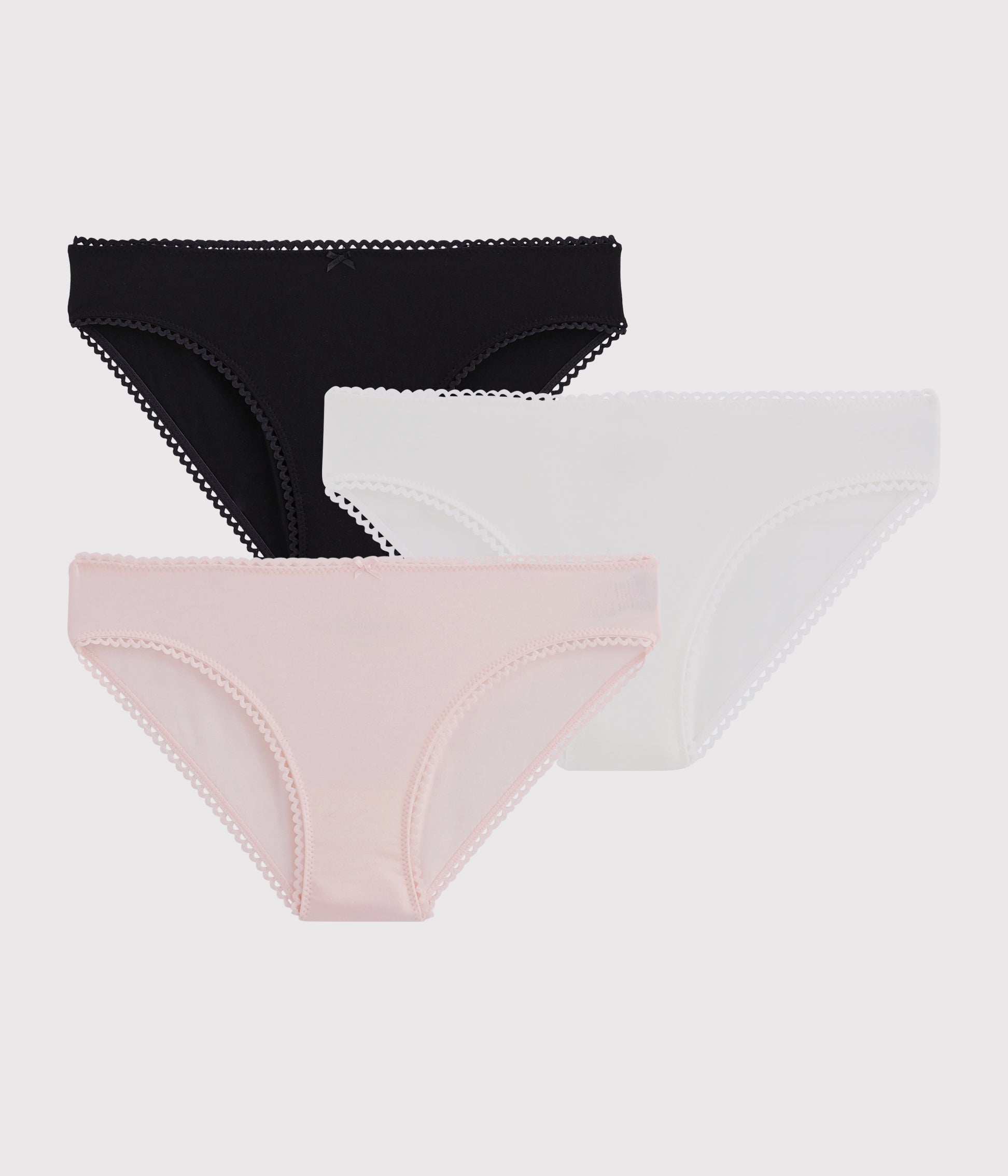 Girls Tricolor Cotton Underwear Set (3 Pack)