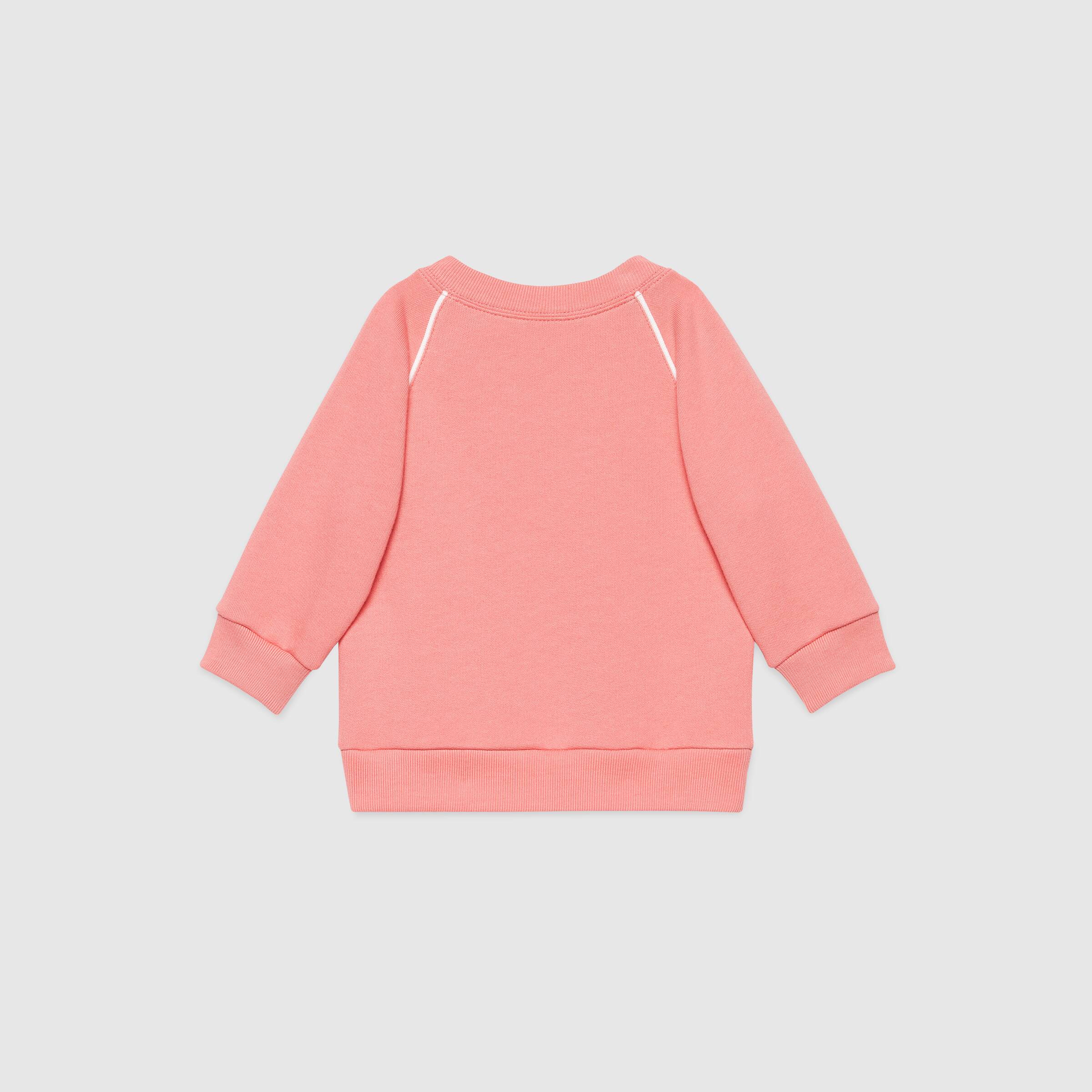 Baby Girls Pink GG Logo Cotton Sweatshirt