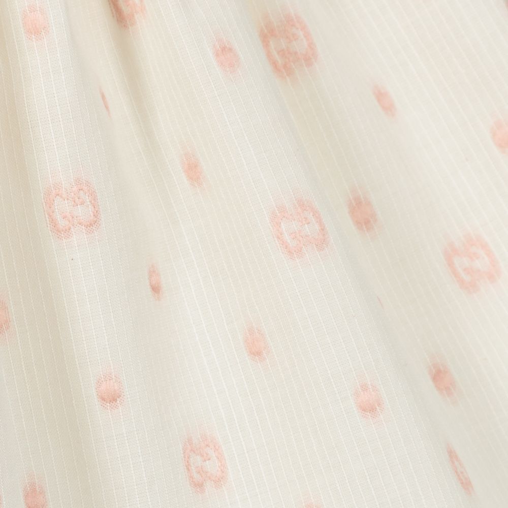 Baby Girls Ivory Logo Cotton Dress