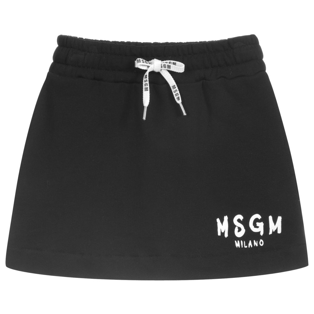 Girls Black Logo Skirt