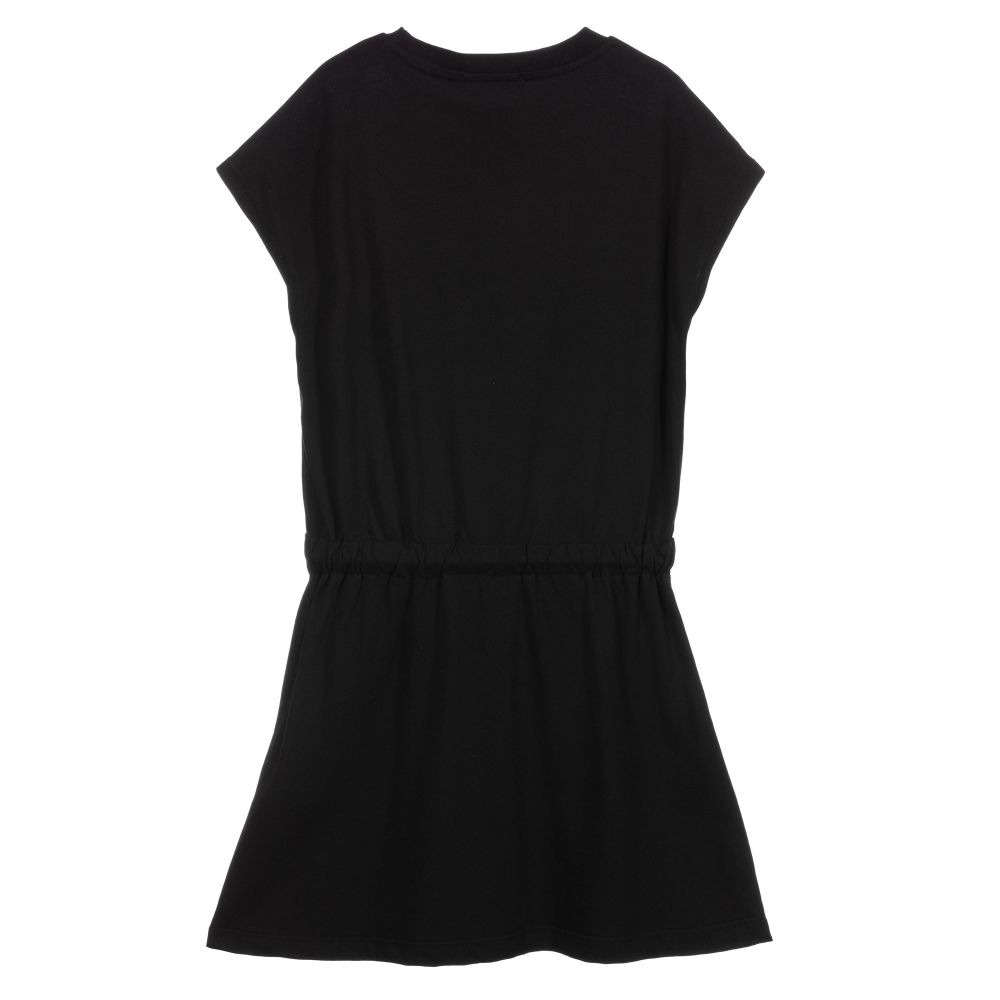 Girls Black Logo Jersey Dress