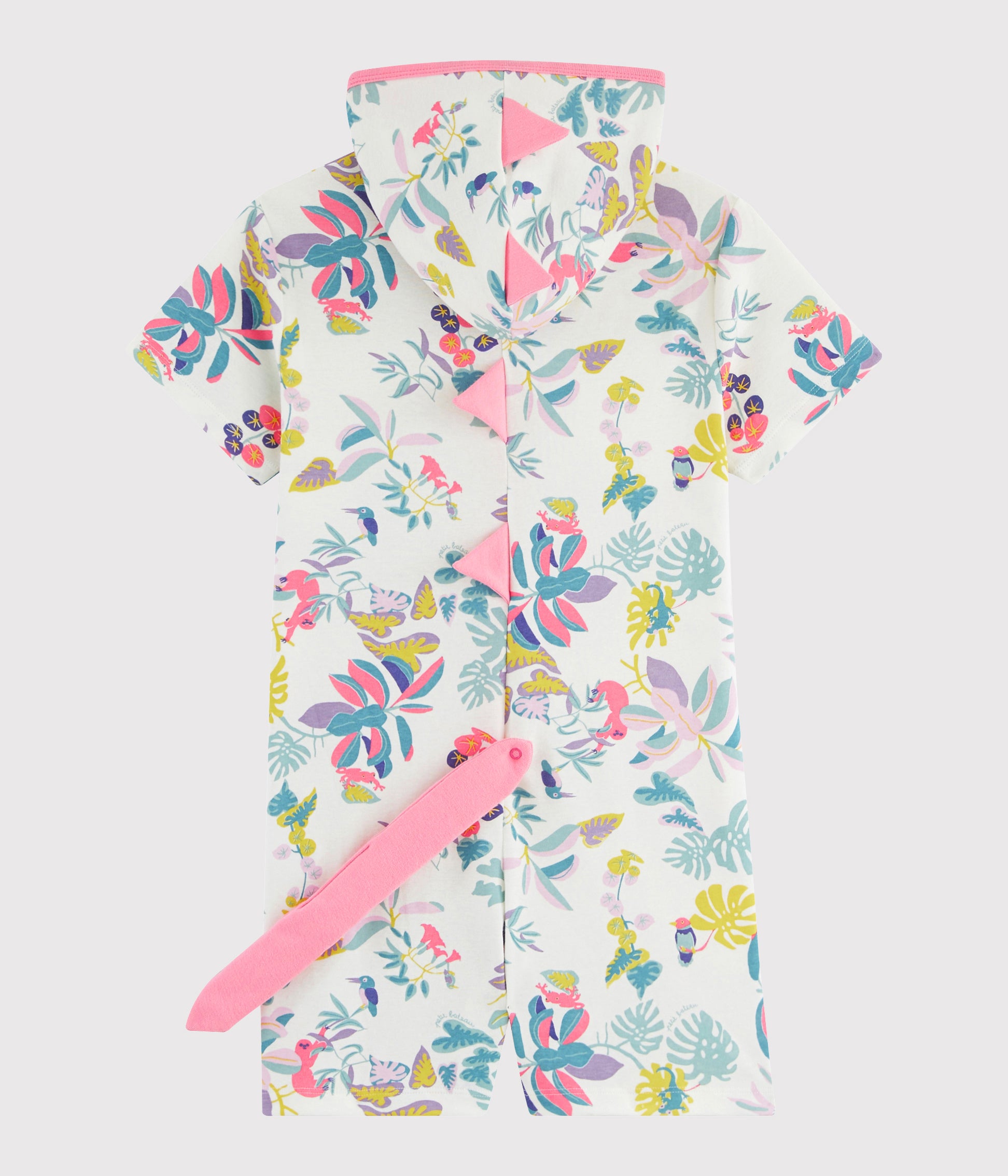 Girls Multicolor Cotton Romper
