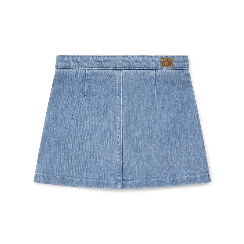 Girls Blue Denim Skirt
