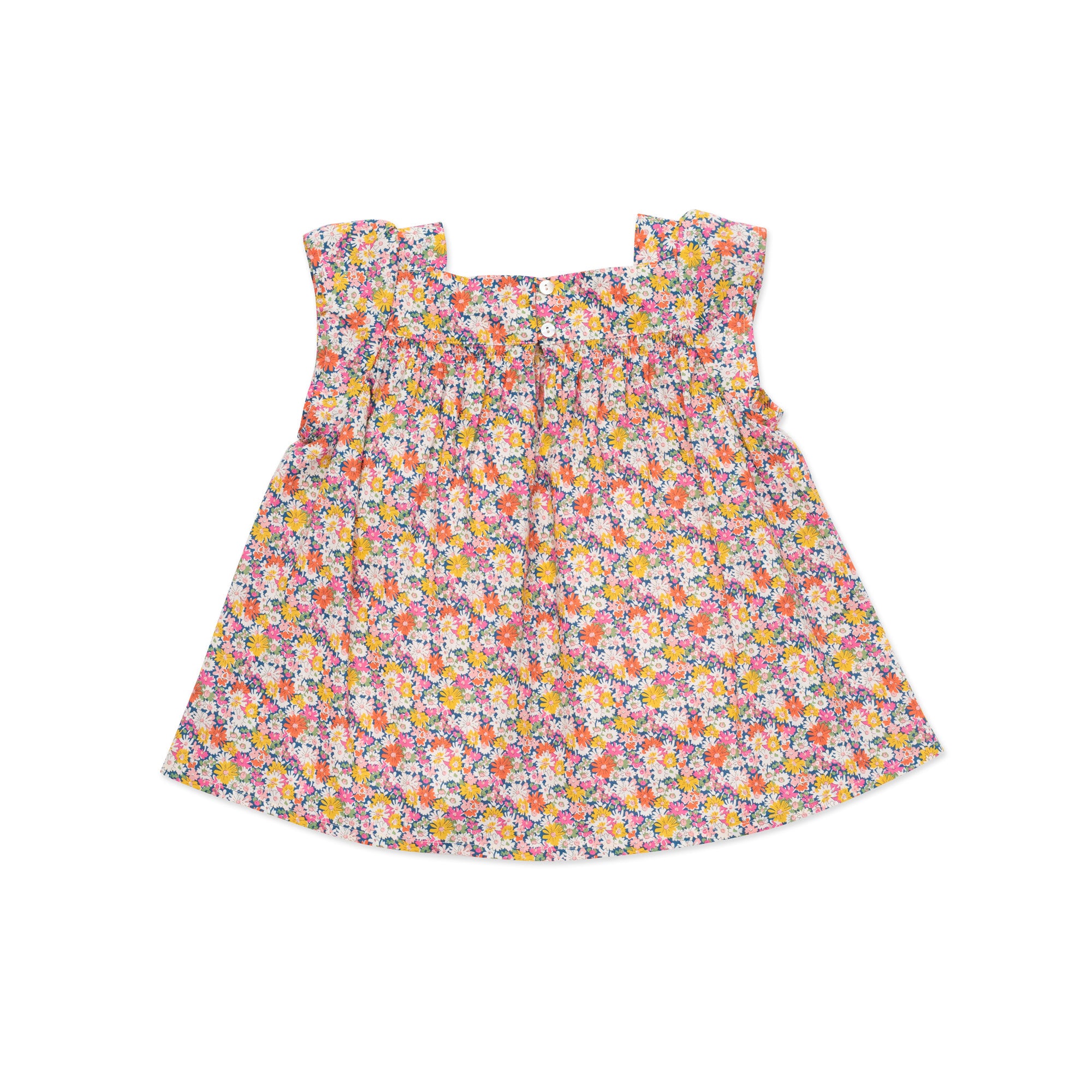 Girls Pink Floral Cotton Top