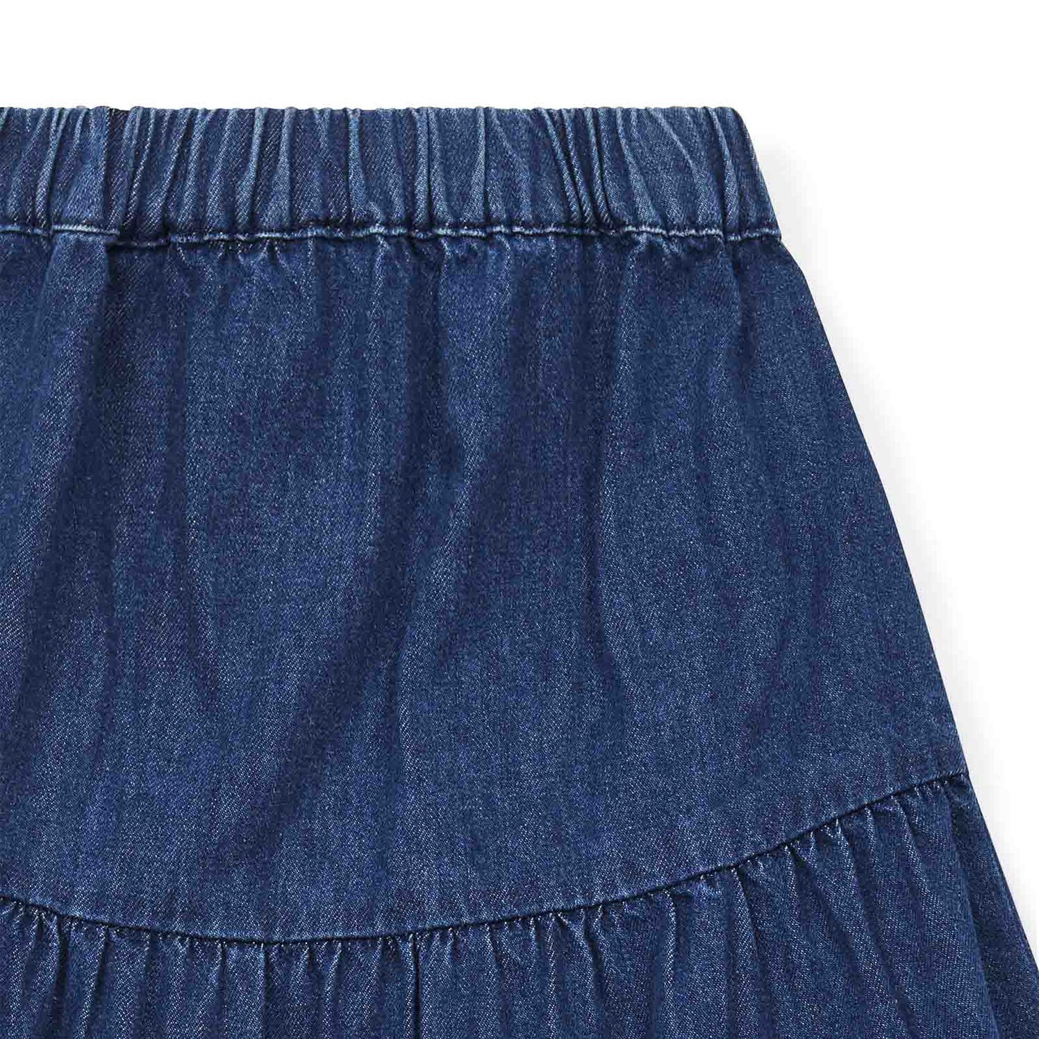 Girls Dark Blue Denim Skirt