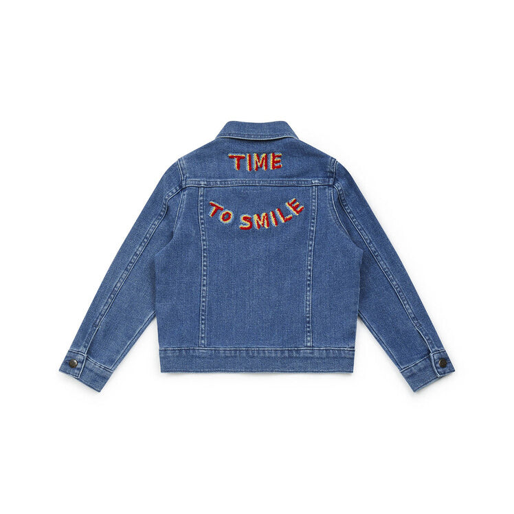 Blouson en jean bleu pour fille
