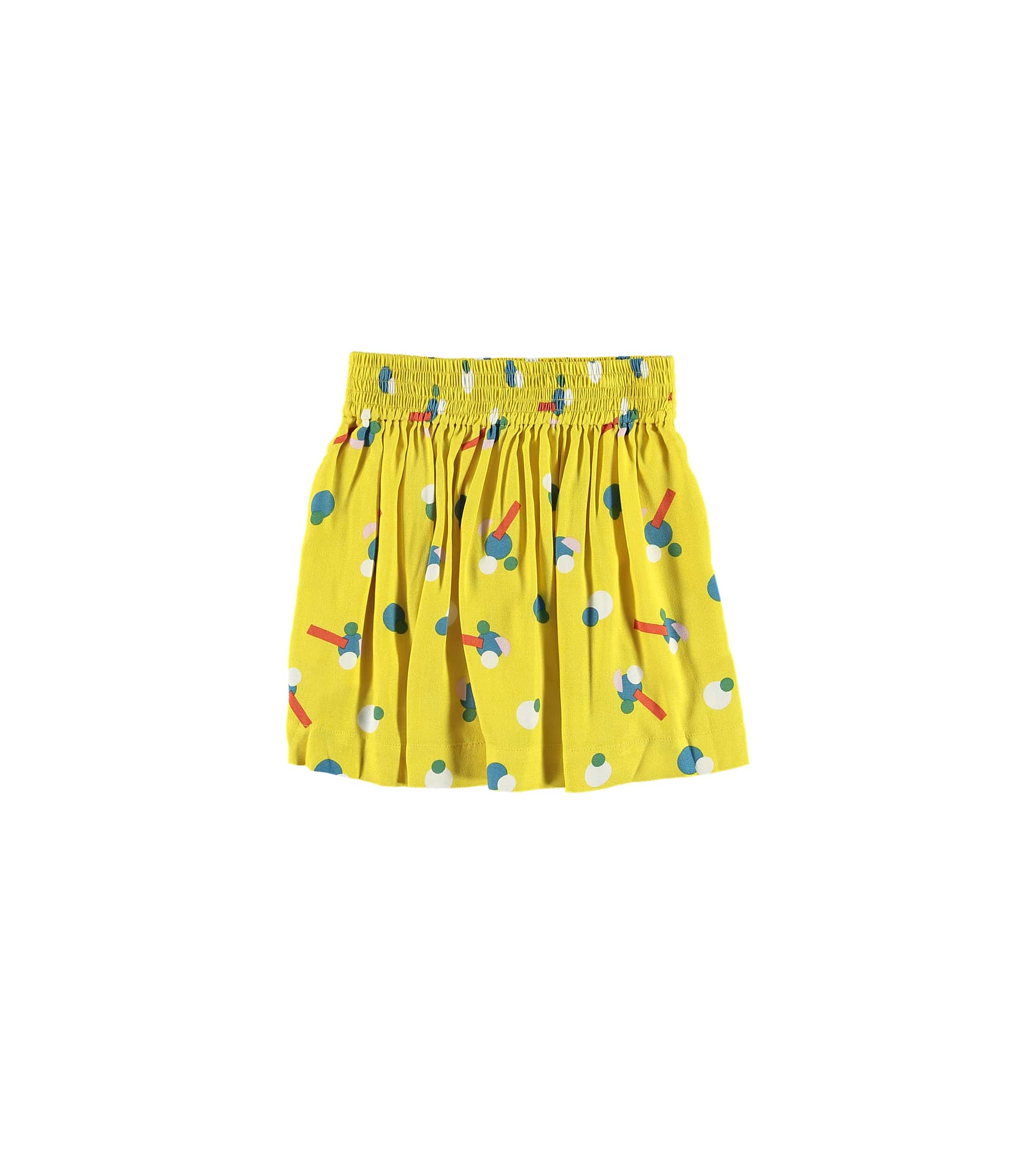 Girls Yellow Printing Skirt
