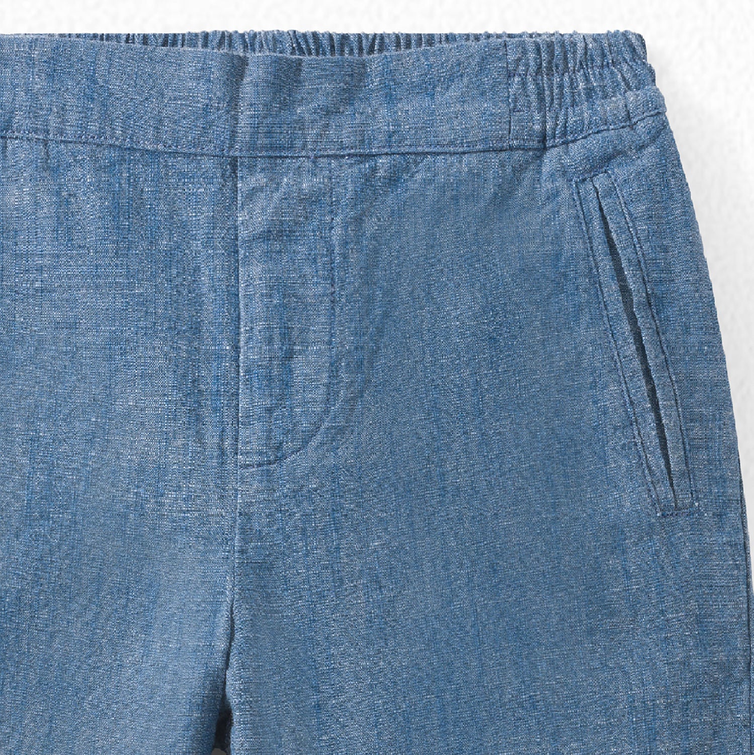 Boys Blue Cotton Trousers