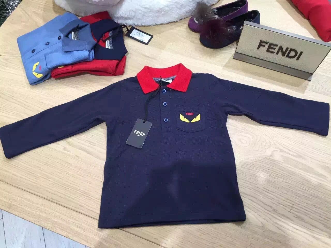 Baby Boys Blue Monster Cotton Polo Shirt - CÉMAROSE | Children's Fashion Store