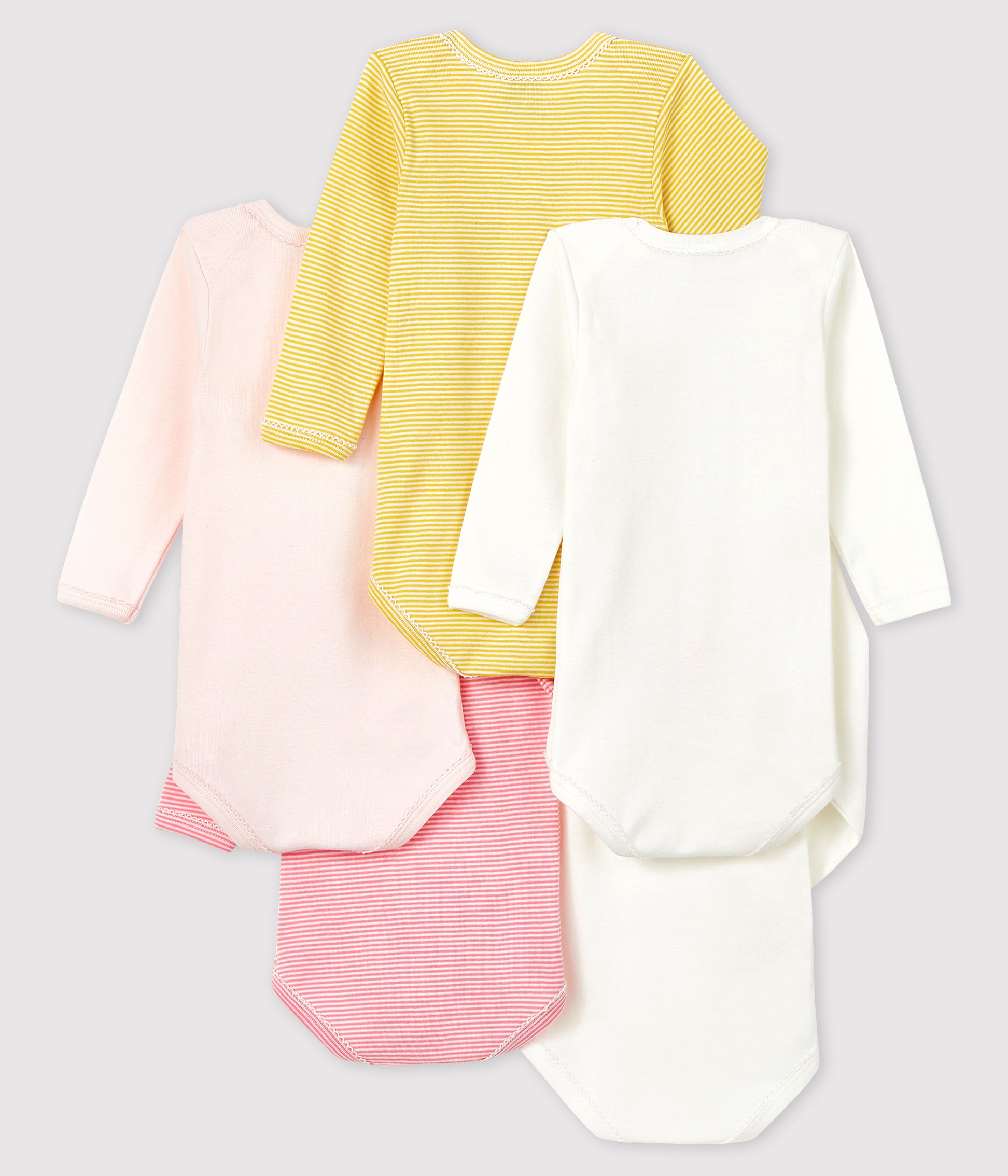 Baby Girls Multicolor Cotton Babysuits Sets (5 Pieces)