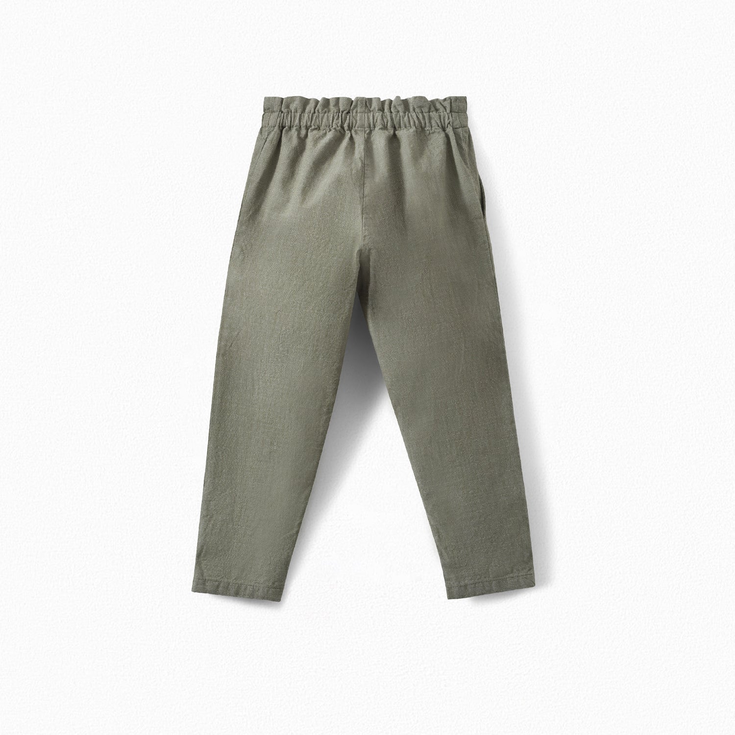 Girls Khaki Cotton Trousers