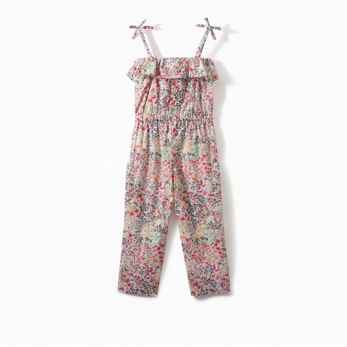 Girls Multicolor Floral Cotton Trousers