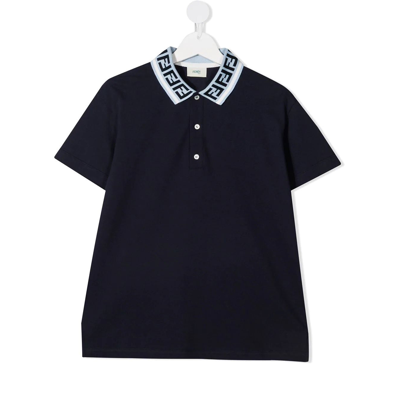 Boys Navy FF Cotton Polo Shirt