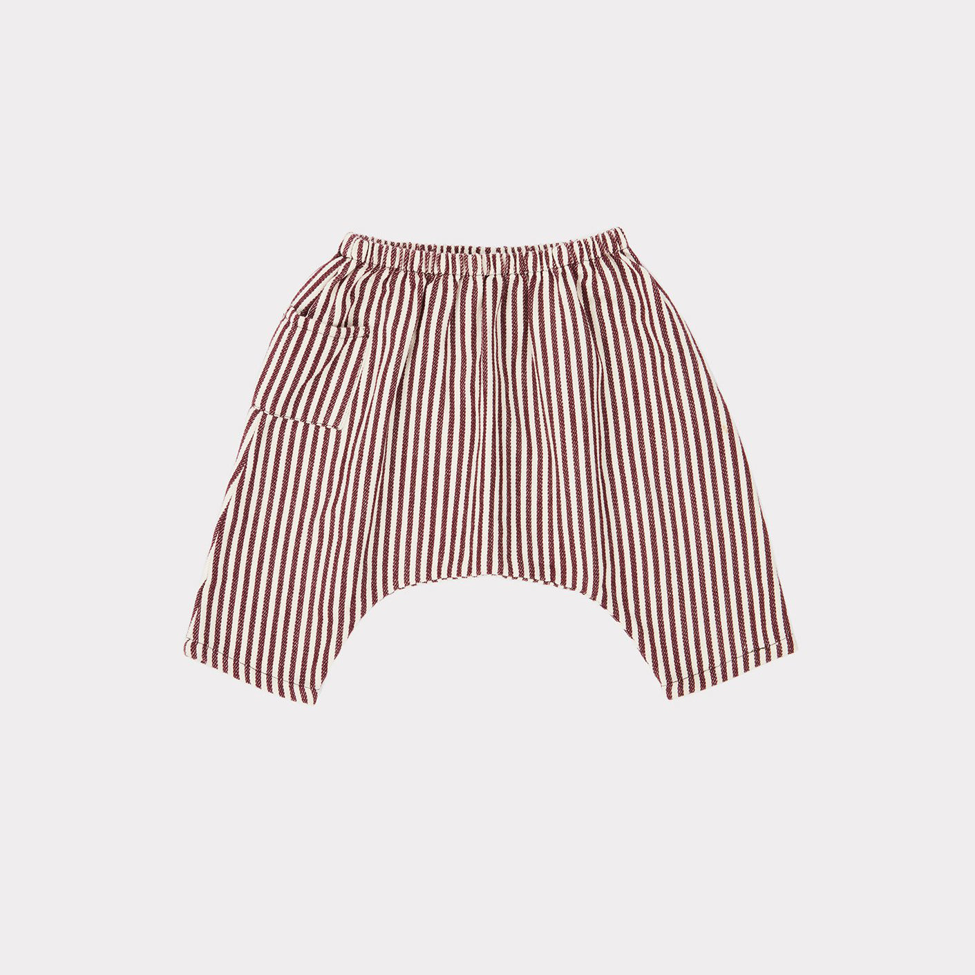 Baby Boys Brown Stripes Cotton Trousers