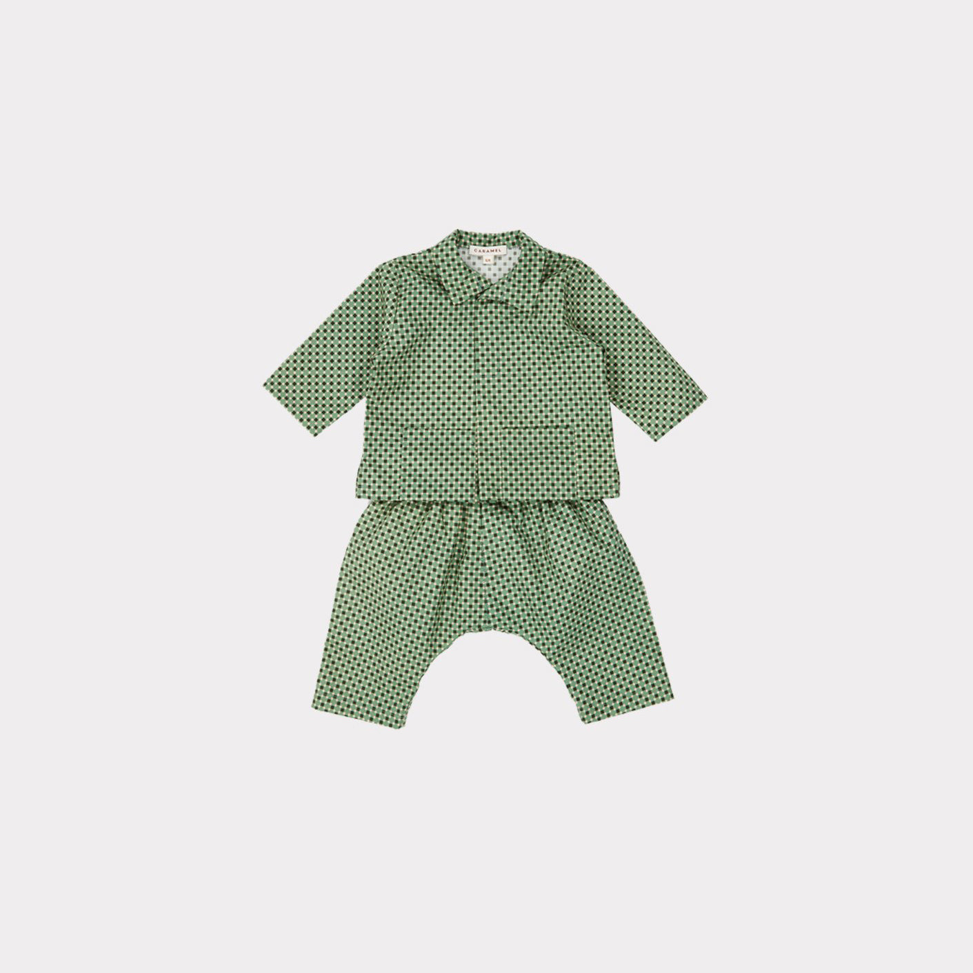Baby Boys & Girls Green Dots Cotton Set