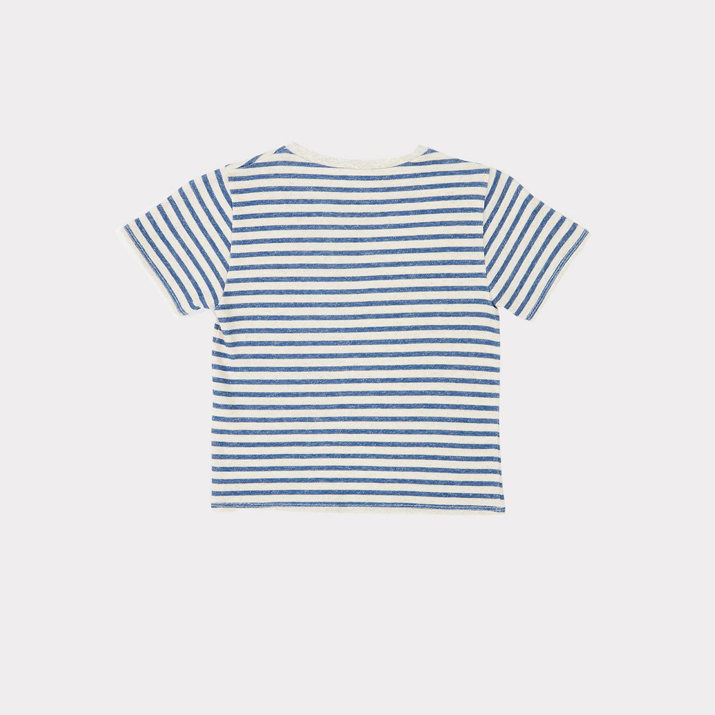 Boys & Girls Blue Stripes Cotton T-Shirt