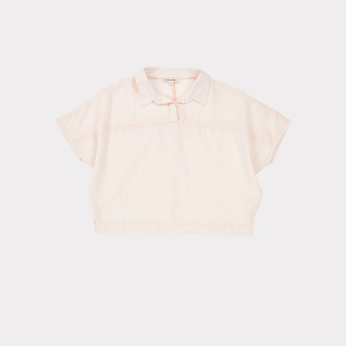 Girls Light Pink Cotton Shirt