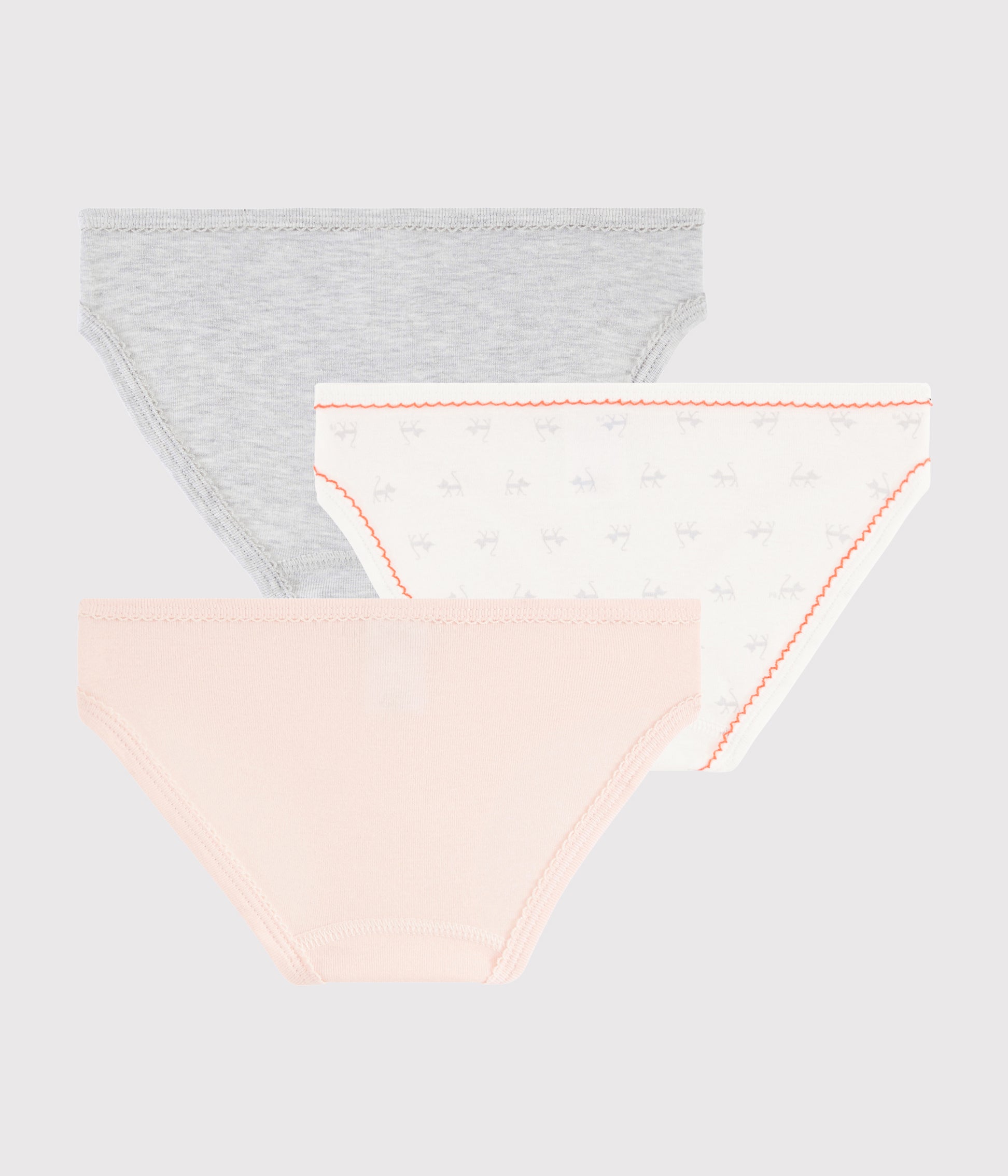 Girls Multicolor Cotton  Underwear Sets (3 Pieces)
