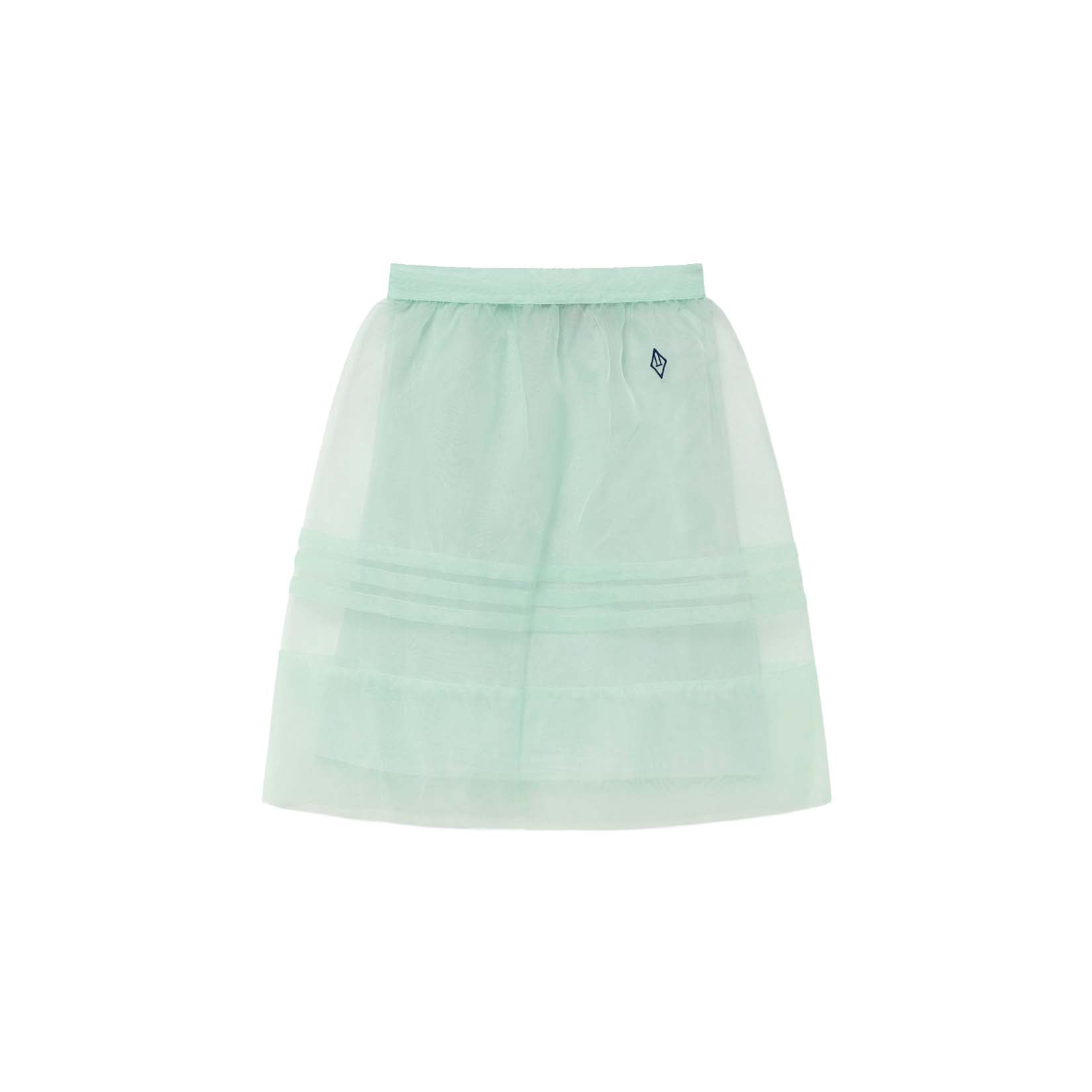 Girls Green Tulle Skirt