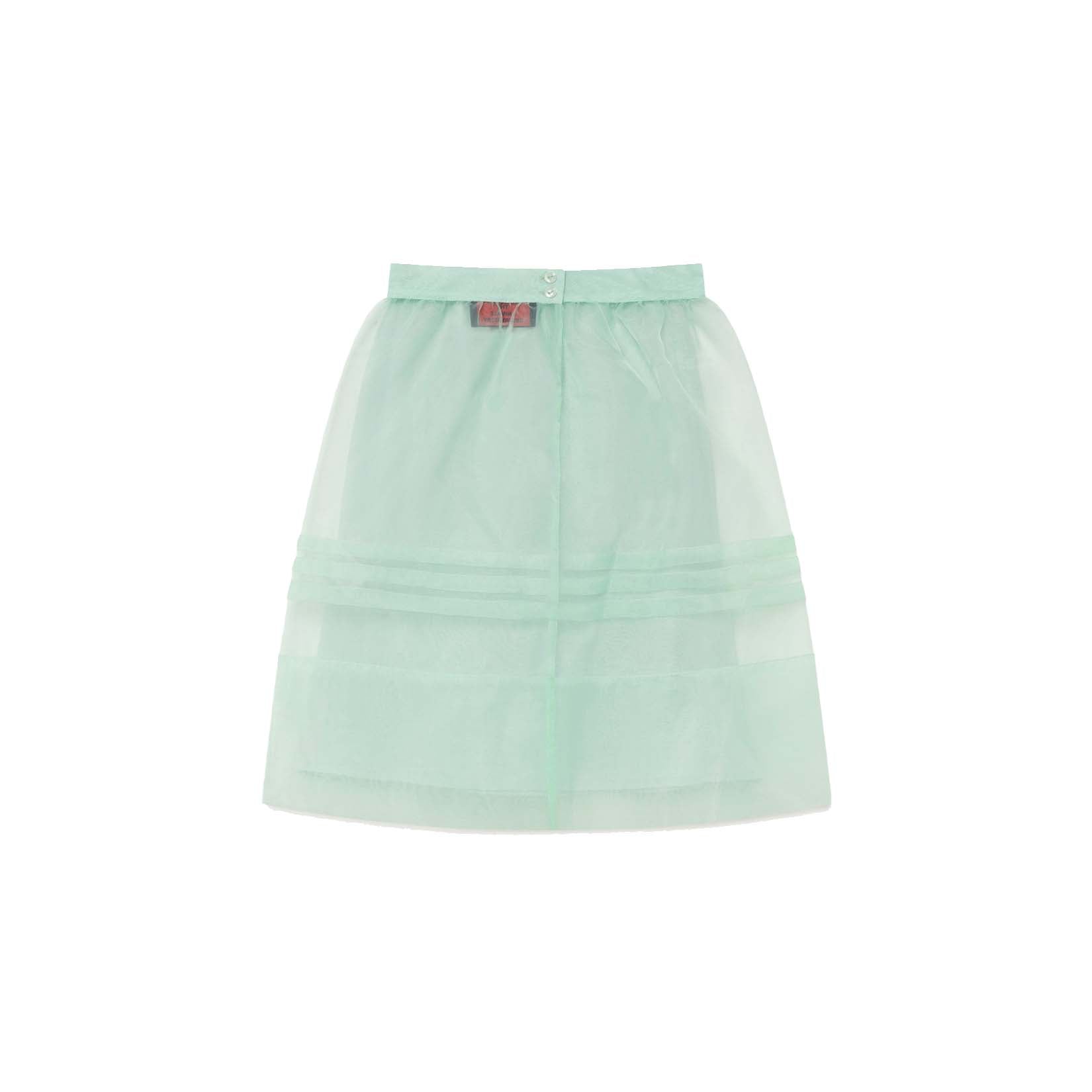 Girls Green Tulle Skirt