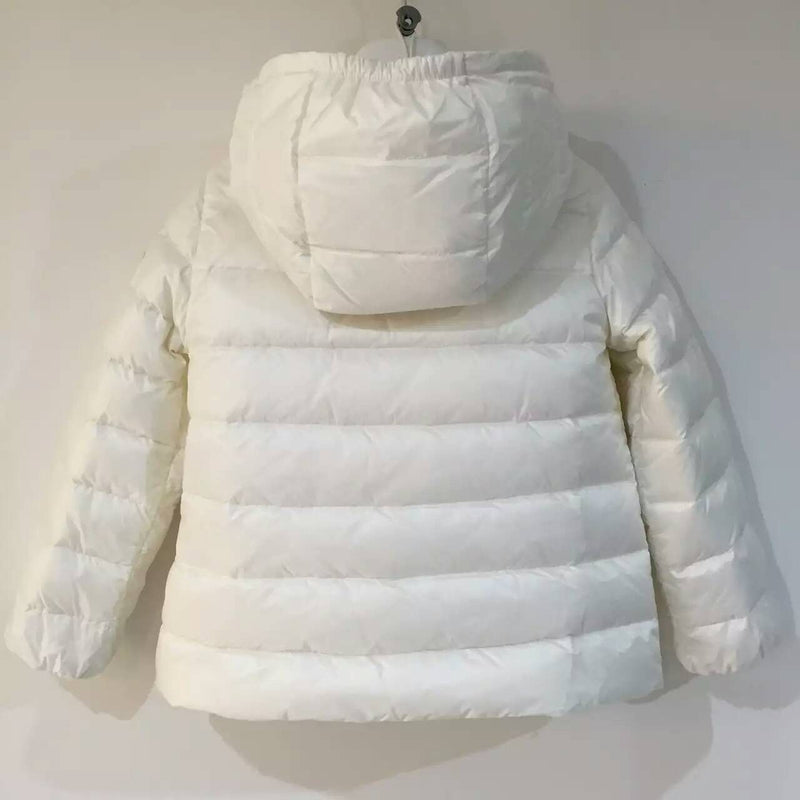 Baby Girls White Down Padded Hooded 'Milou' Jacket With Pocket - CÉMAROSE | Children's Fashion Store - 2