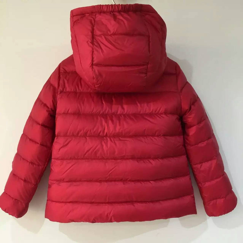 Baby Girls Red Down Padded Hooded 'Milou' Jacket With Pocket - CÉMAROSE | Children's Fashion Store - 2