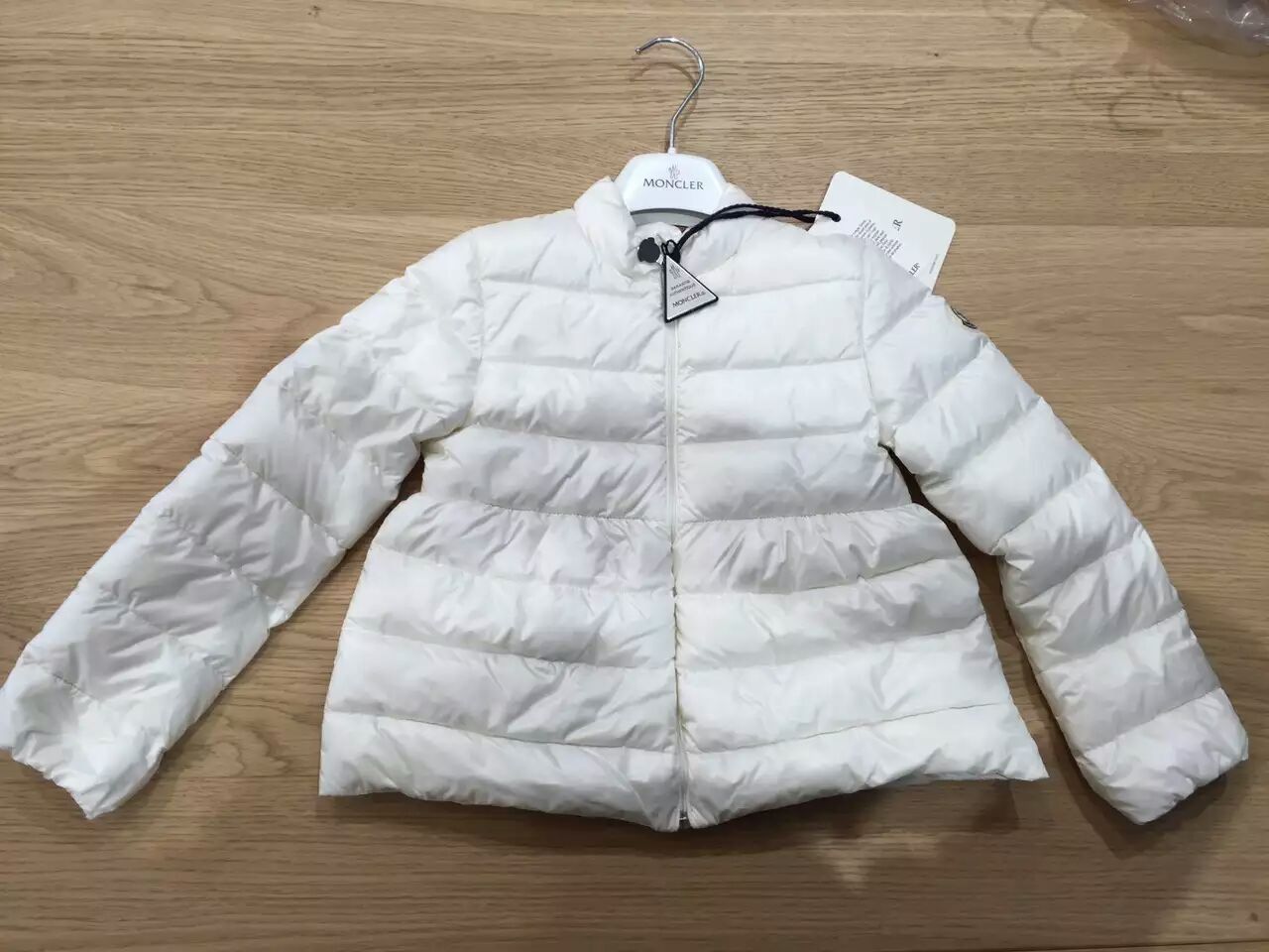 Baby Girls White Down Padded Ribbed 'Joelle' Jacket - CÉMAROSE | Children's Fashion Store