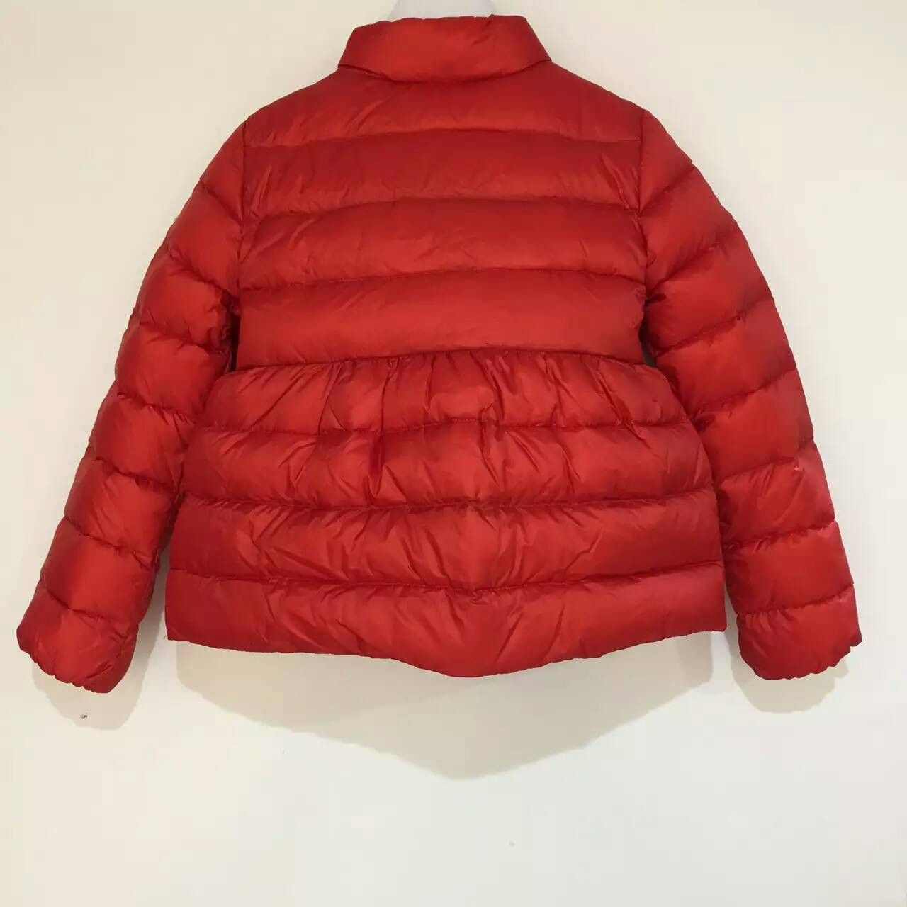 Baby Girls Red Down Padded Ribbed Jacket - CÉMAROSE | Children's Fashion Store - 2
