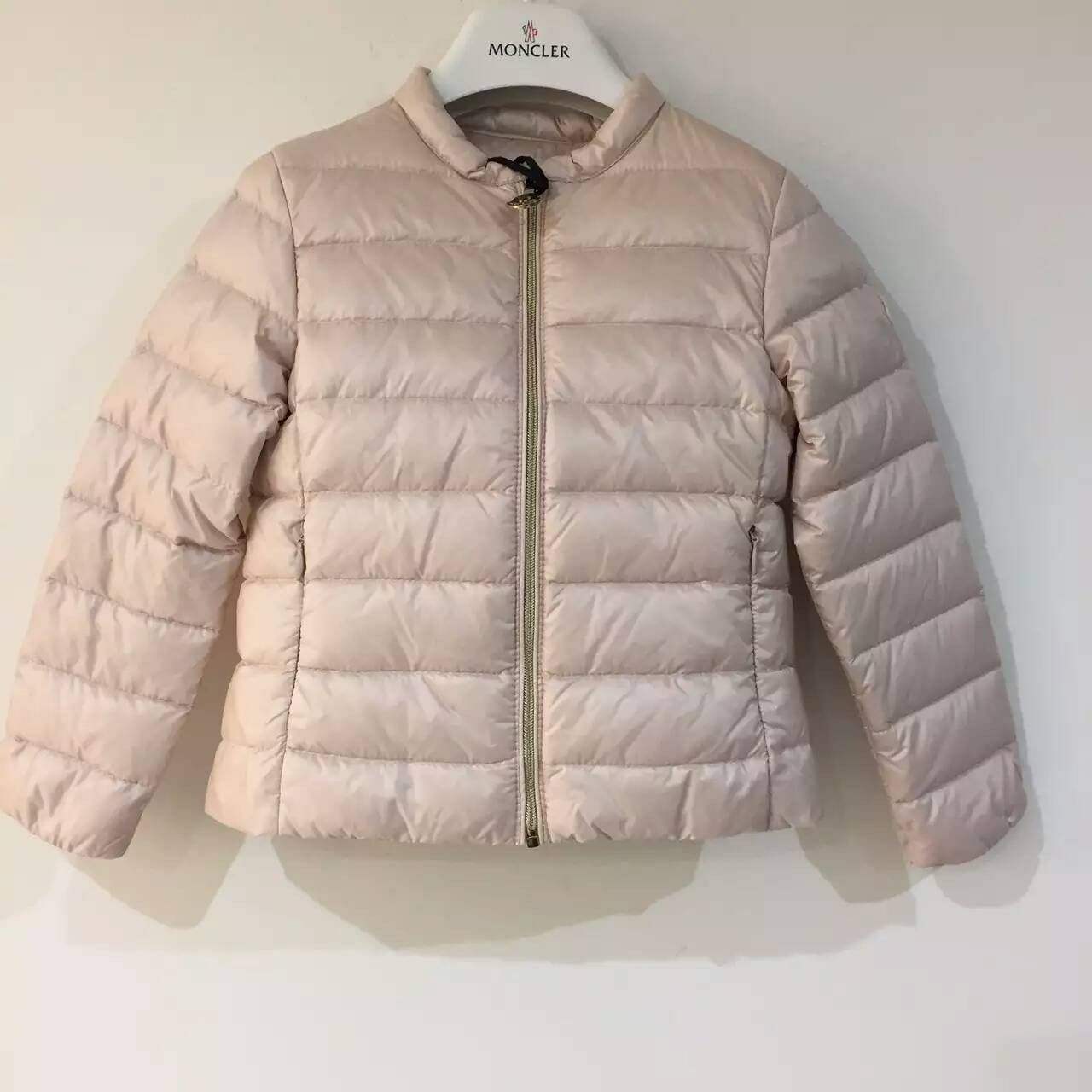 Girls Light Pink Hidden Pocket Down Padded 'Ambrine' Jacket - CÉMAROSE | Children's Fashion Store - 1