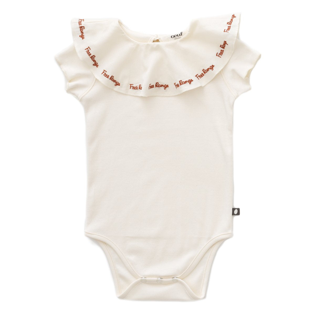 Baby Girls White Embroidered Cotton Babysuit