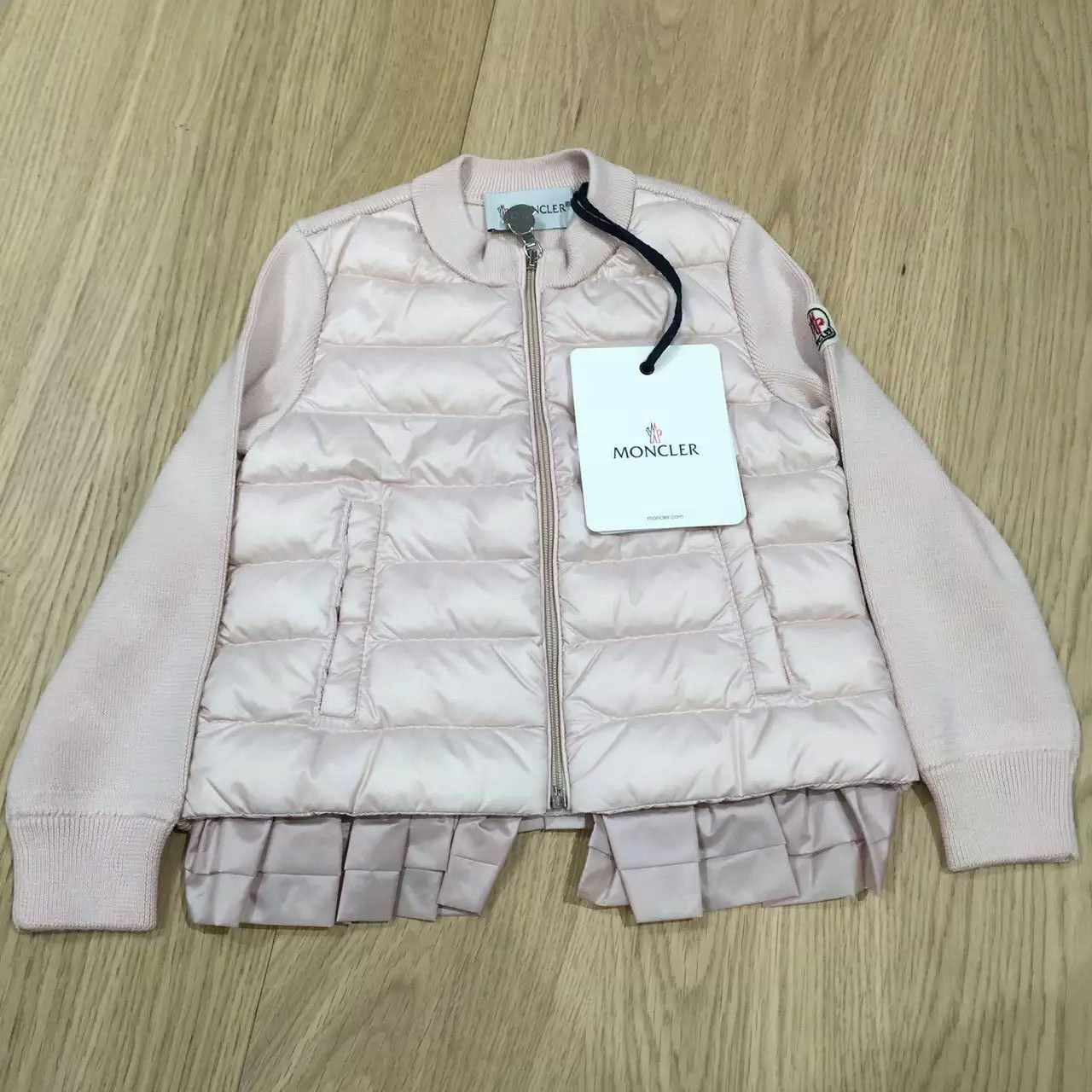 Baby Girls Bright Pink Down Padded Jackets With Ruffled Hem - CÉMAROSE | Children's Fashion Store