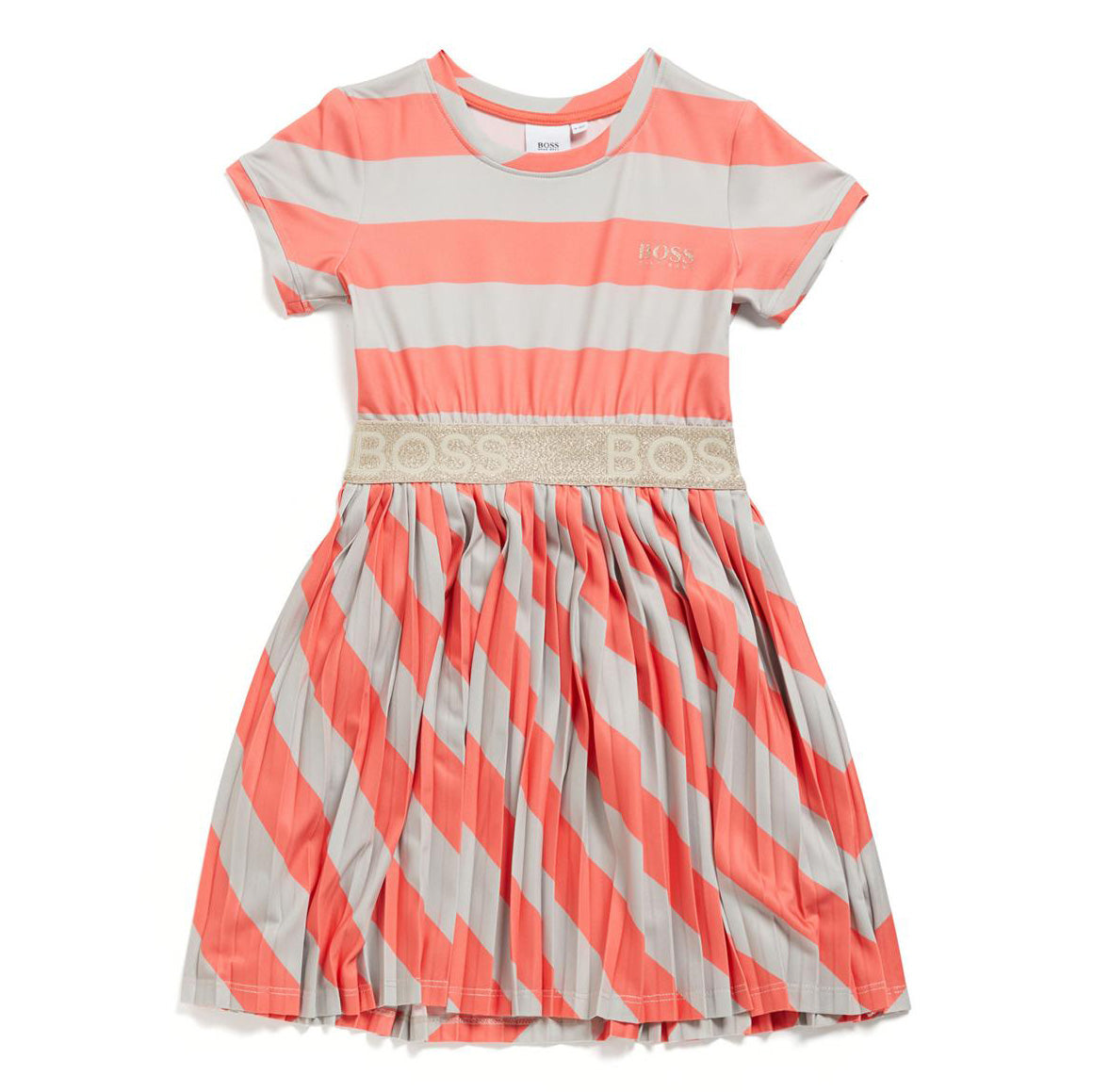 Girls Red Stripes Dress