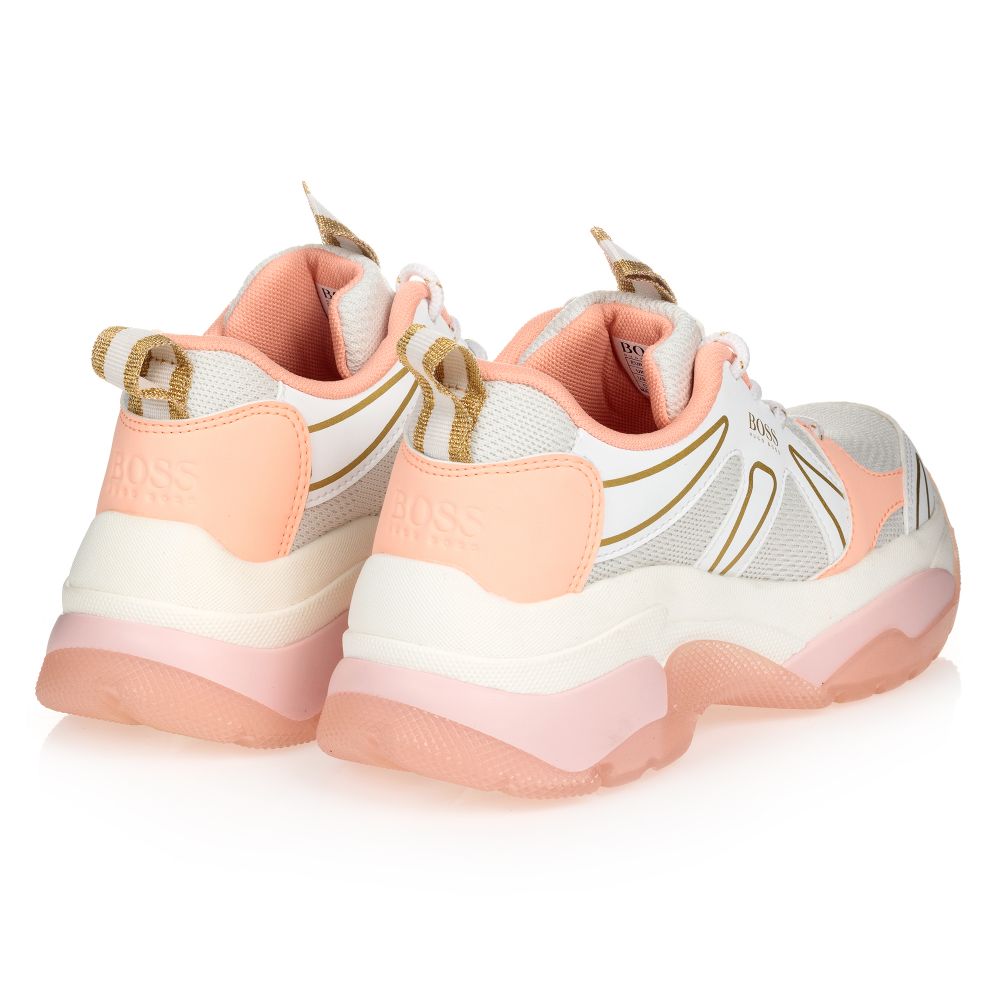 Girls White Logo Shoes
