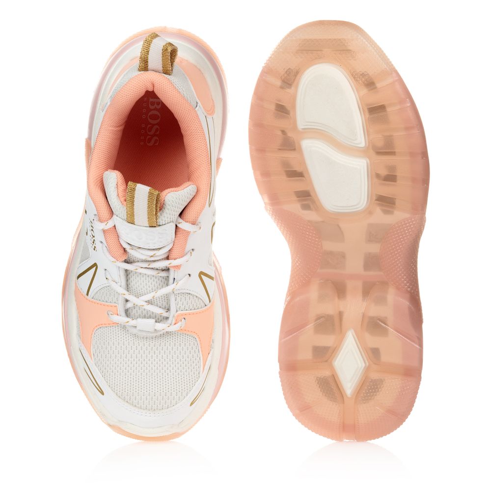 Girls White Logo Shoes