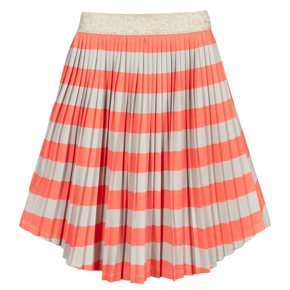 Girls Red Stripes Skirt