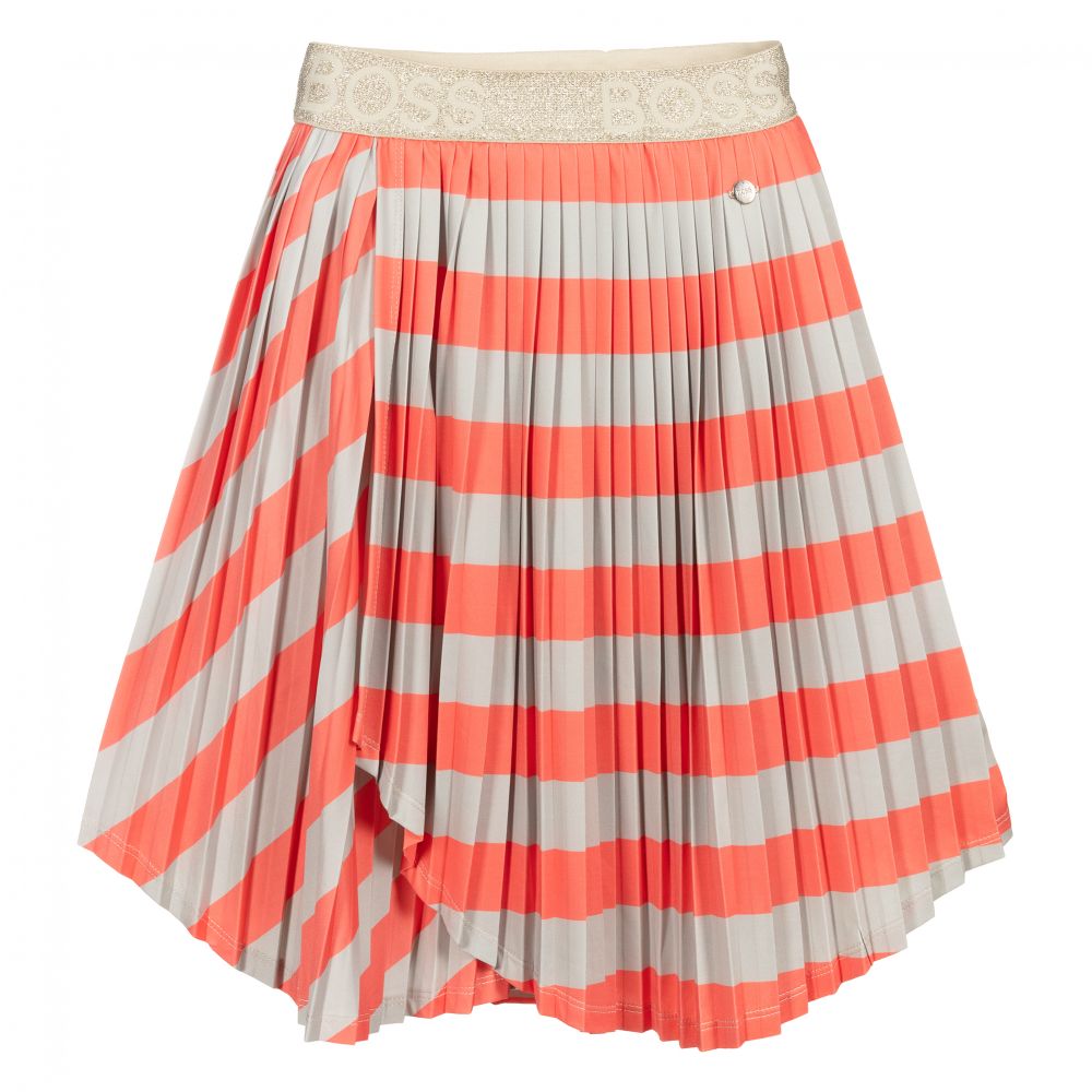 Girls Red Stripes Skirt