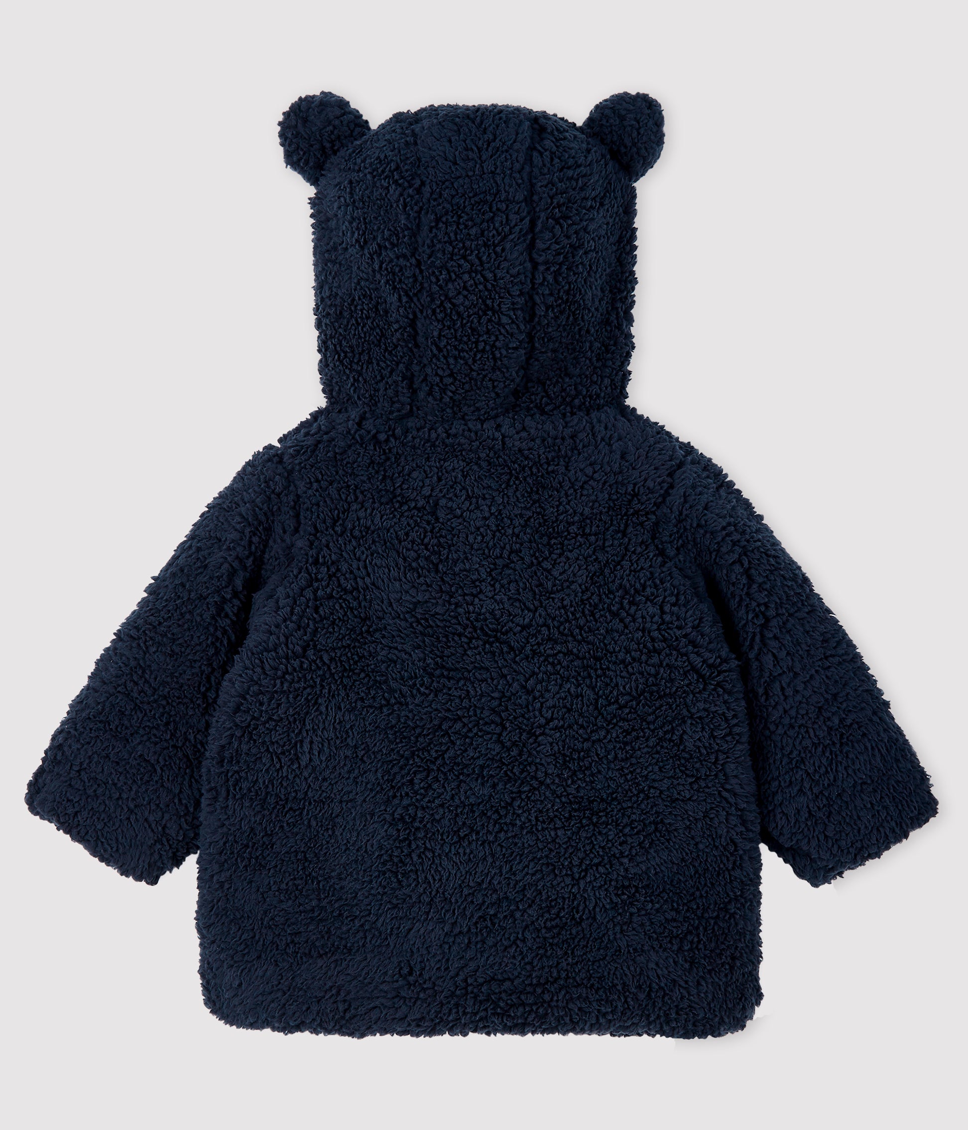 Baby Girls Black Furry Coat