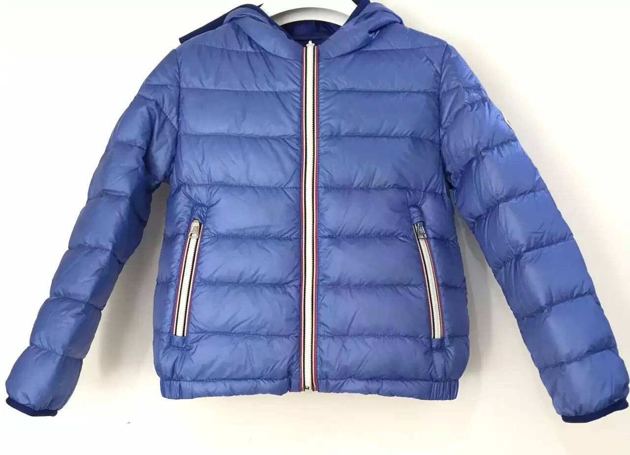 Boys Blue Down Padded Hooded 'Athenes' Jacket With Hidden Pocket - CÉMAROSE | Children's Fashion Store - 1
