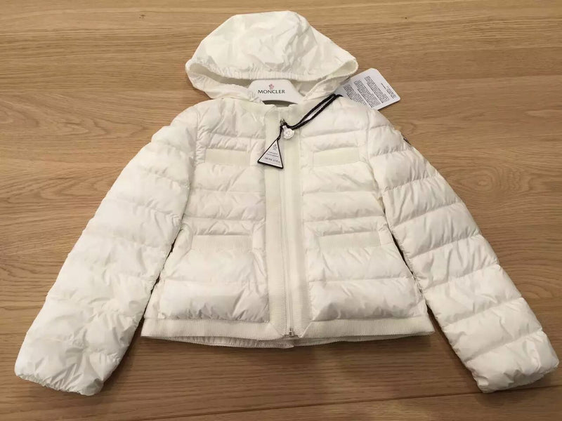 Girls White Down Padded Hooded 'Alose' Jacket - CÉMAROSE | Children's Fashion Store