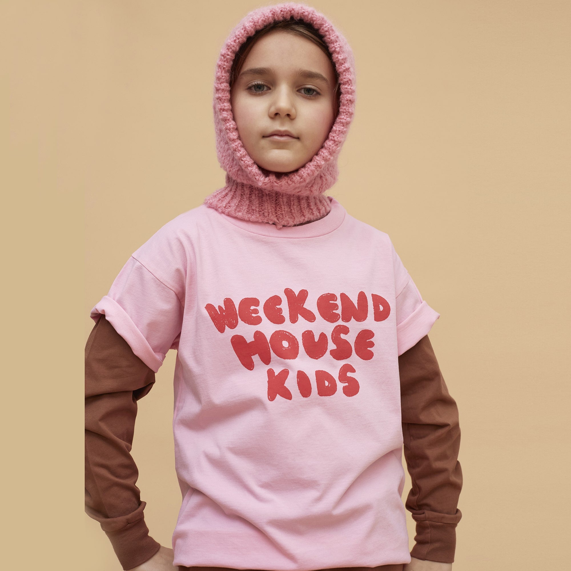 Boys & Girls Pink Logo Cotton T-Shirt