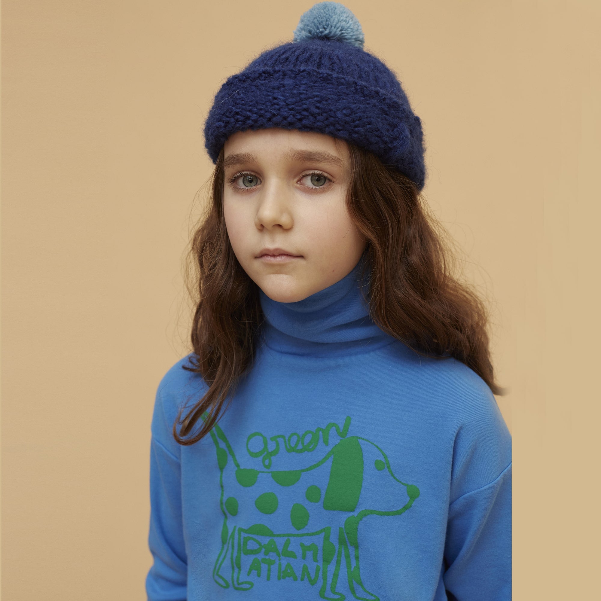 Boys & Girls Blue Printed Cotton T-Shirt