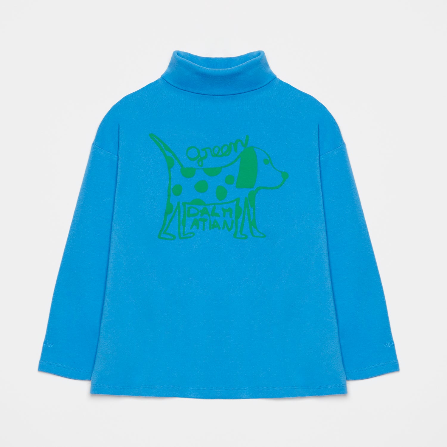 Boys & Girls Blue Printed Cotton T-Shirt