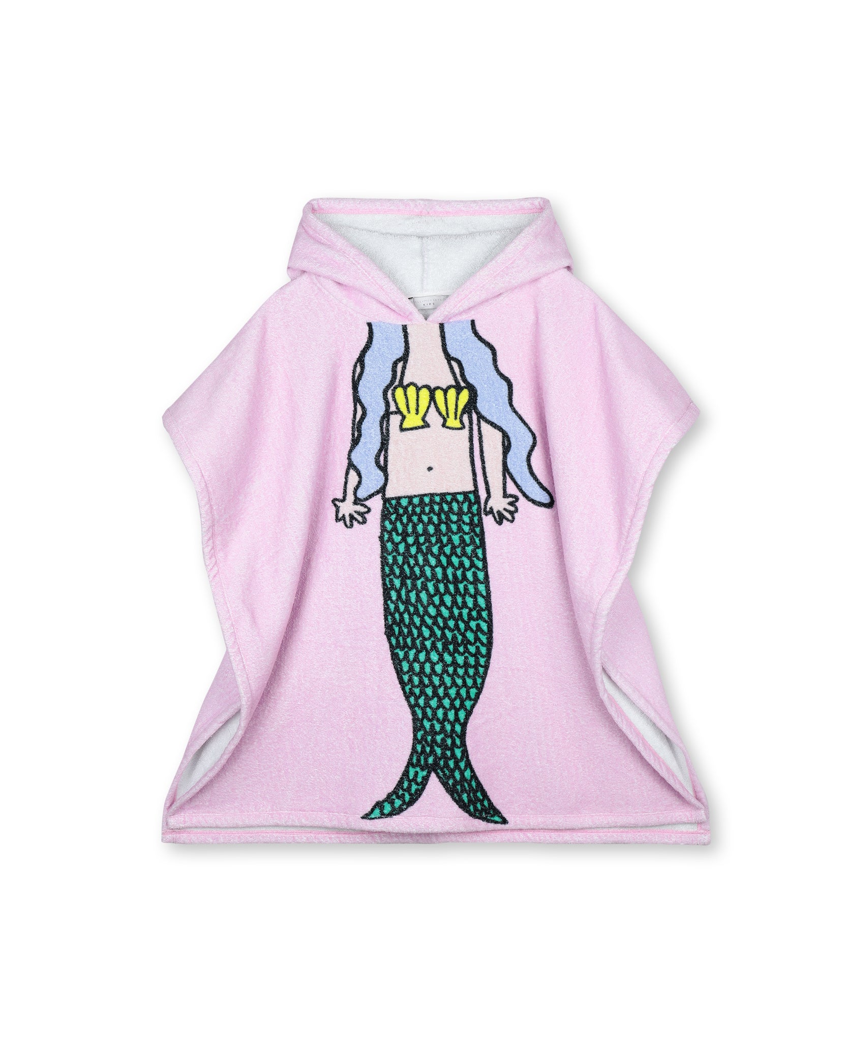 Girls Pale Lilac Mermaid Cotton Towel