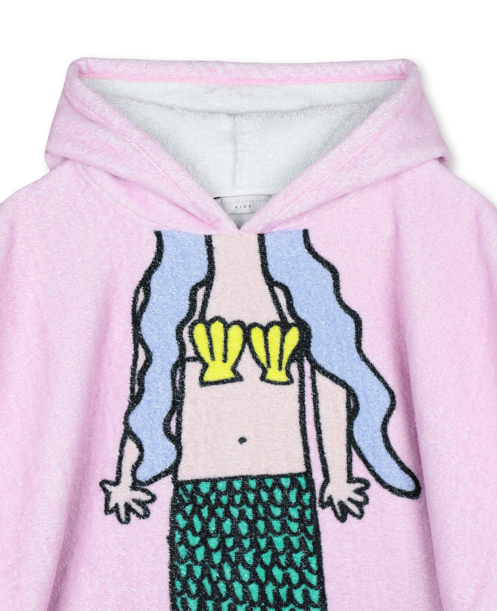 Girls Pale Lilac Mermaid Cotton Towel