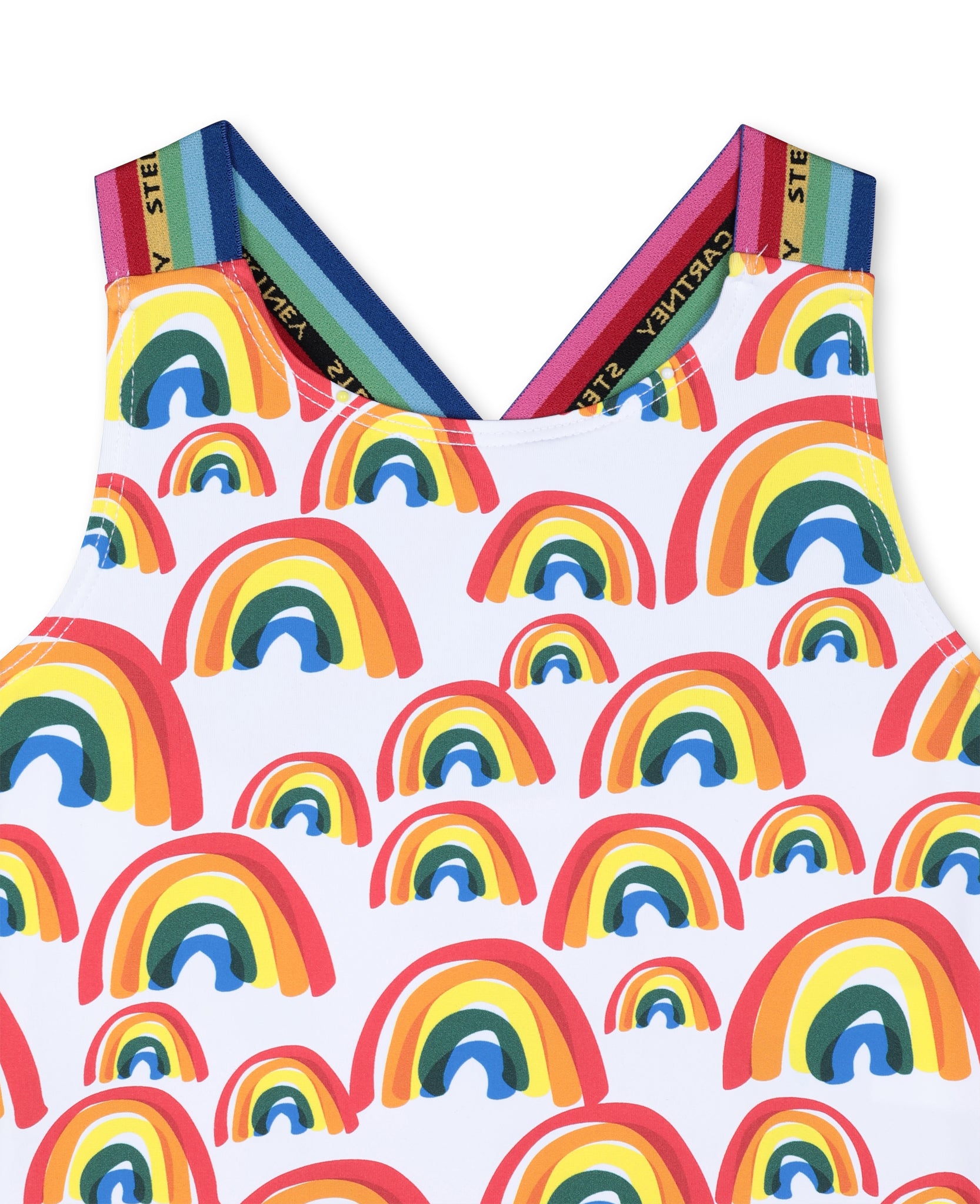 Girls Rainbow Painted Swimsuit