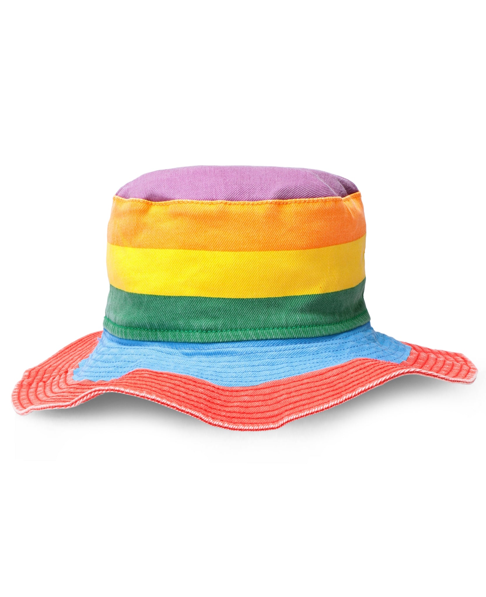 Girls Rainbow Denim Hat
